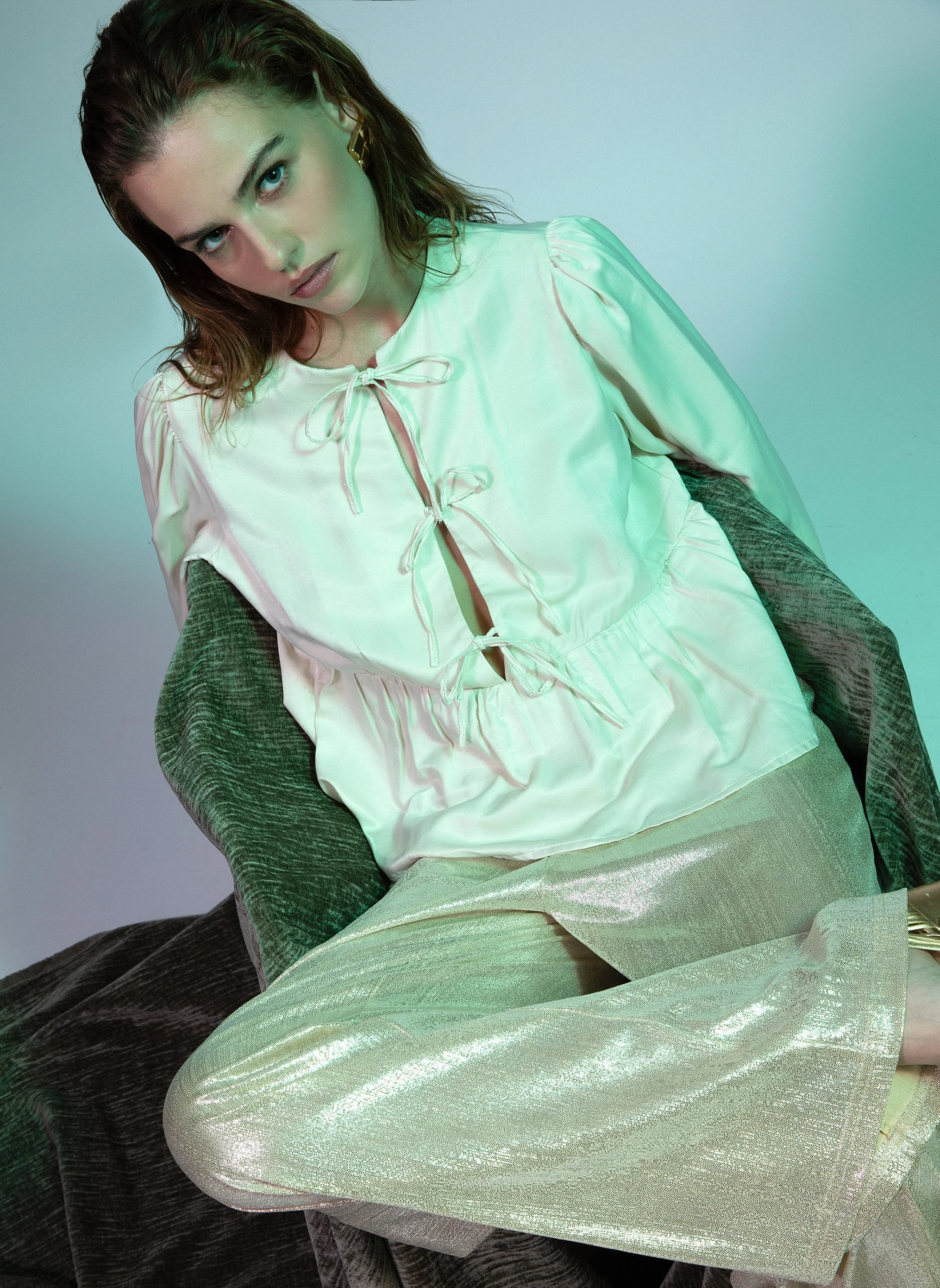 BLOUSE KAELYNA ecru - Image 2