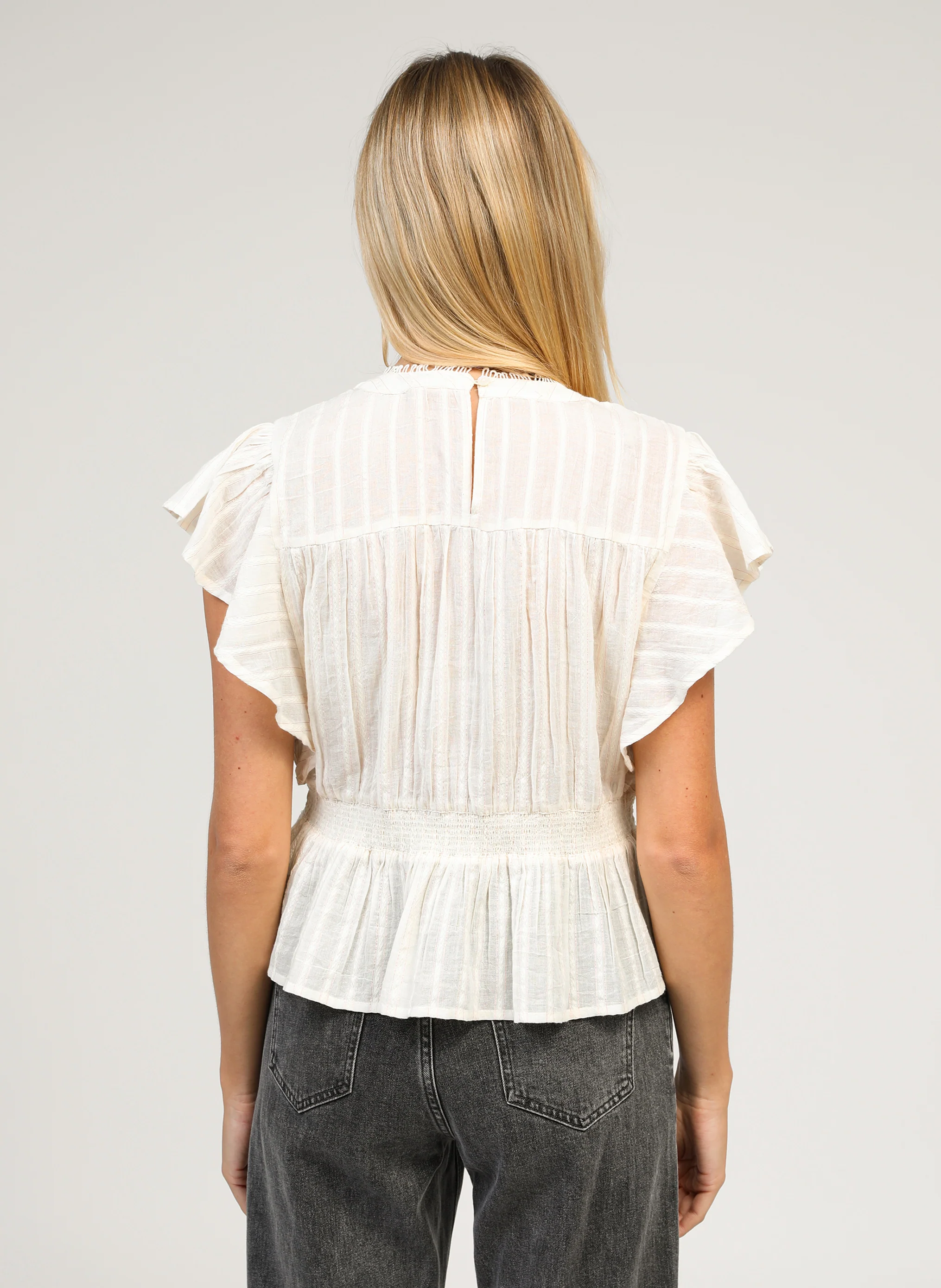 BLOUSE SALEKA ecru - Image 4