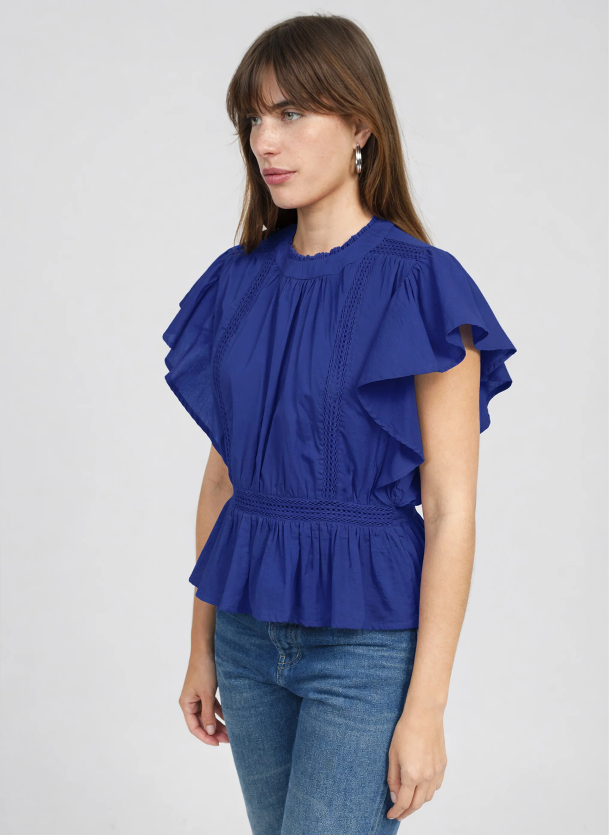 BLOUSE SALEKINA indigo - Image 3