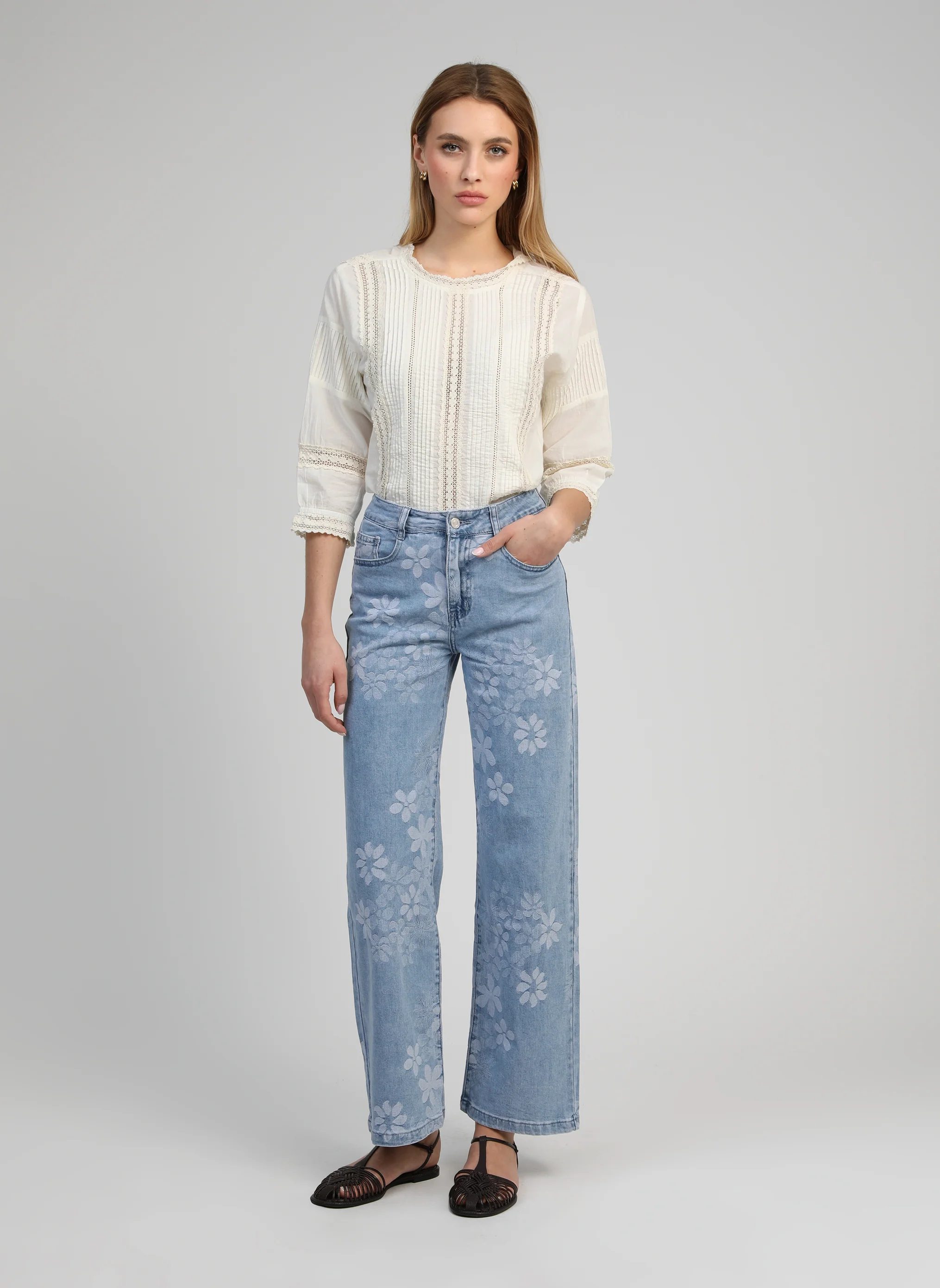 BLOUSE SAMILOU ecru - Image 3