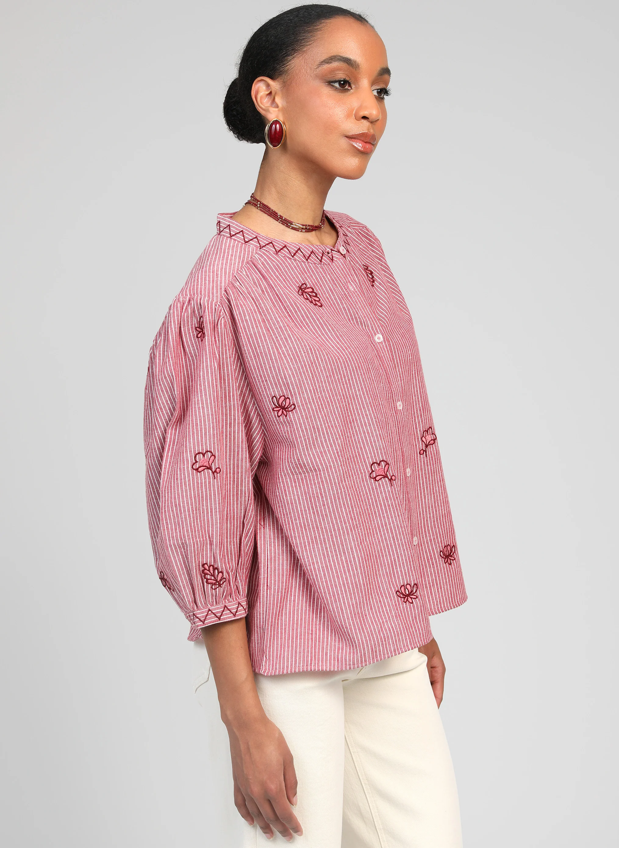 BLOUSE SAYONNE rayée - Image 4