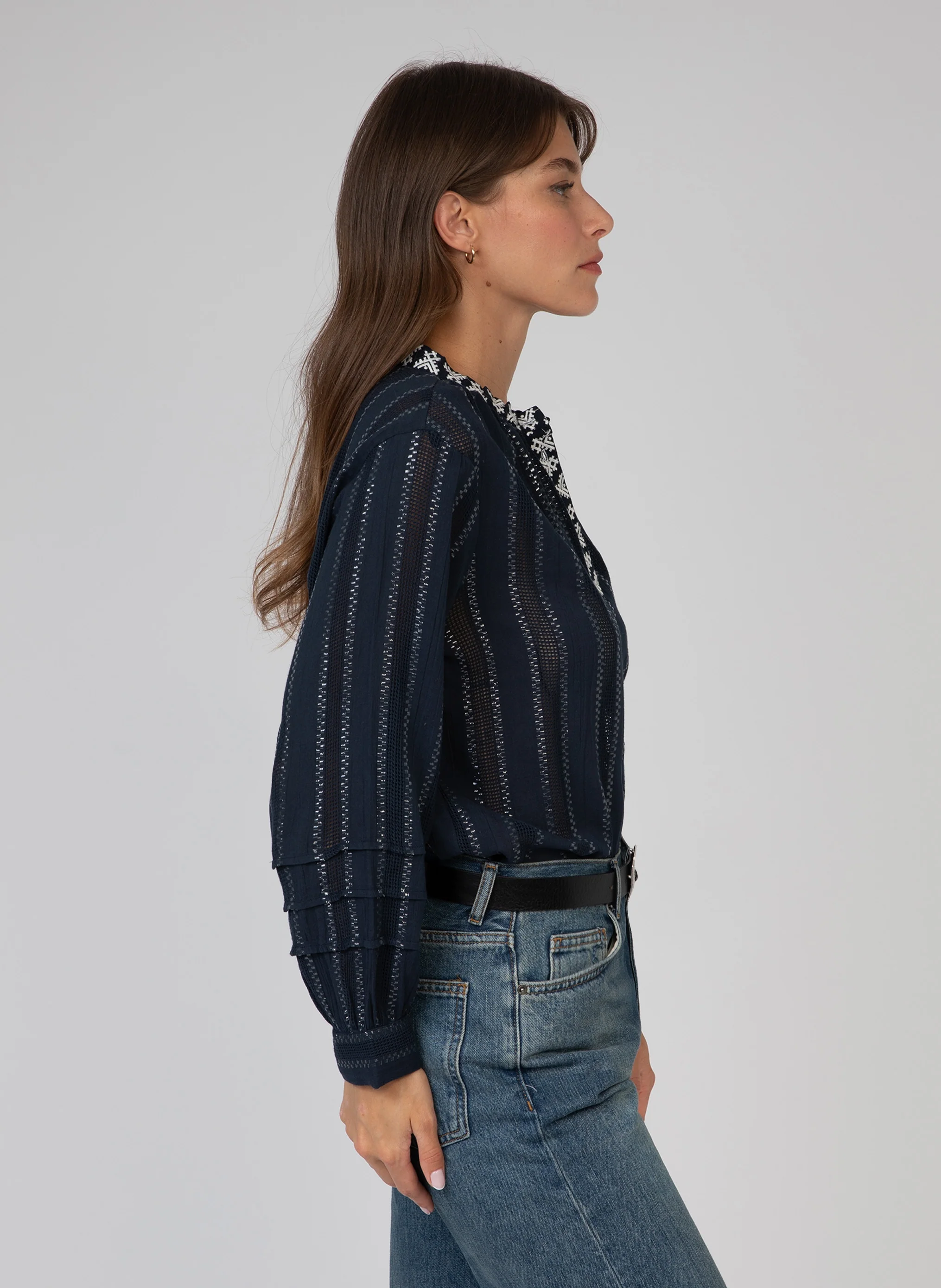 BLOUSE SEVERY marine - Image 4