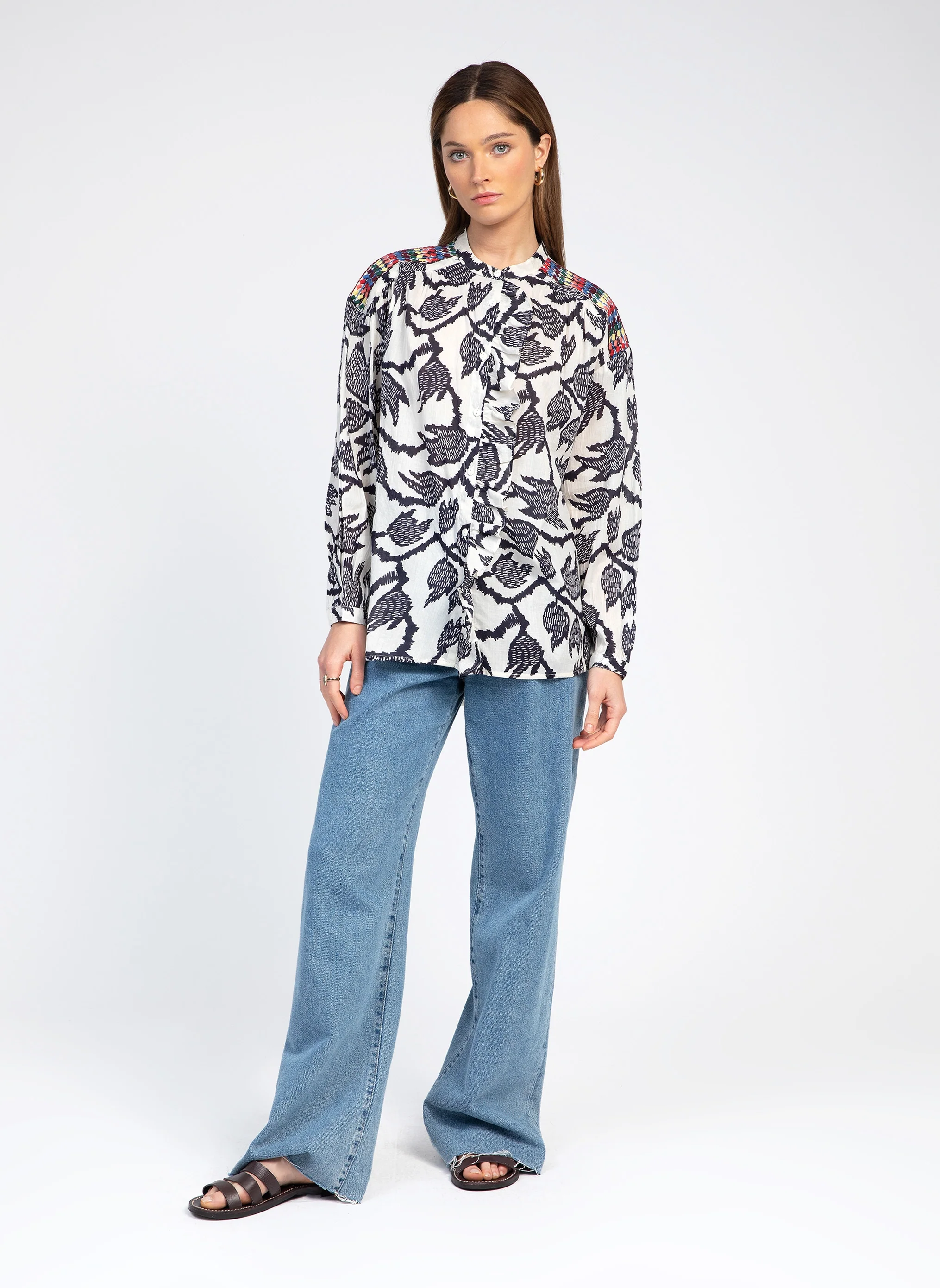 BLOUSE SOURIATY nabilo marine - Image 5