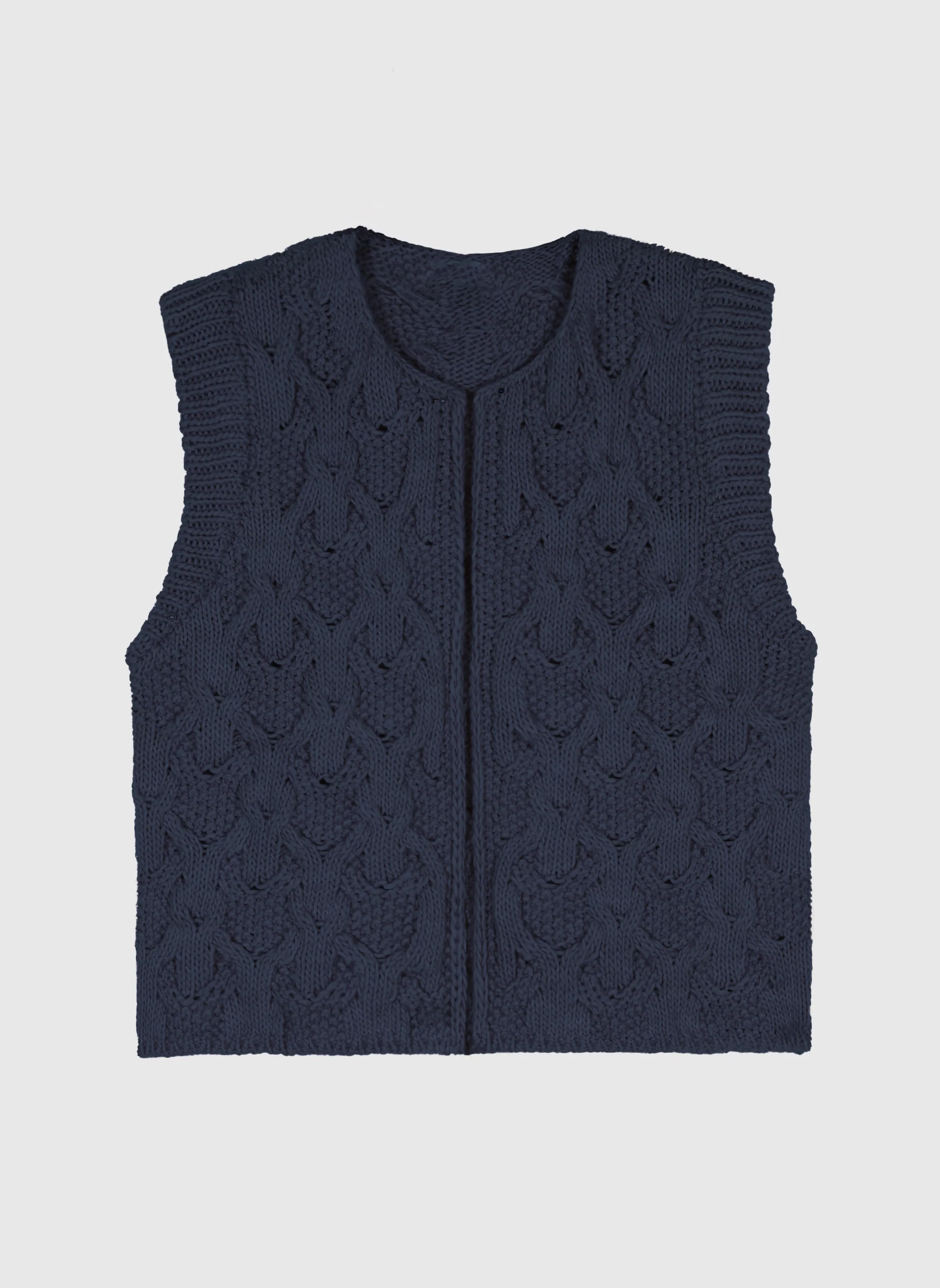 CARDIGAN SANS MANCHE LAJOY marine - Image 5