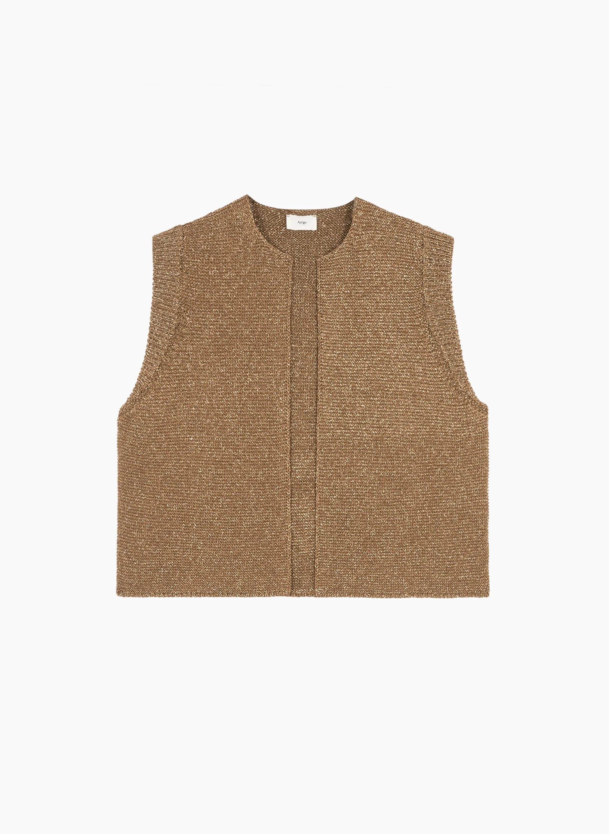 CARDIGAN SANS MANCHE LEGAYA bronze - Image 4