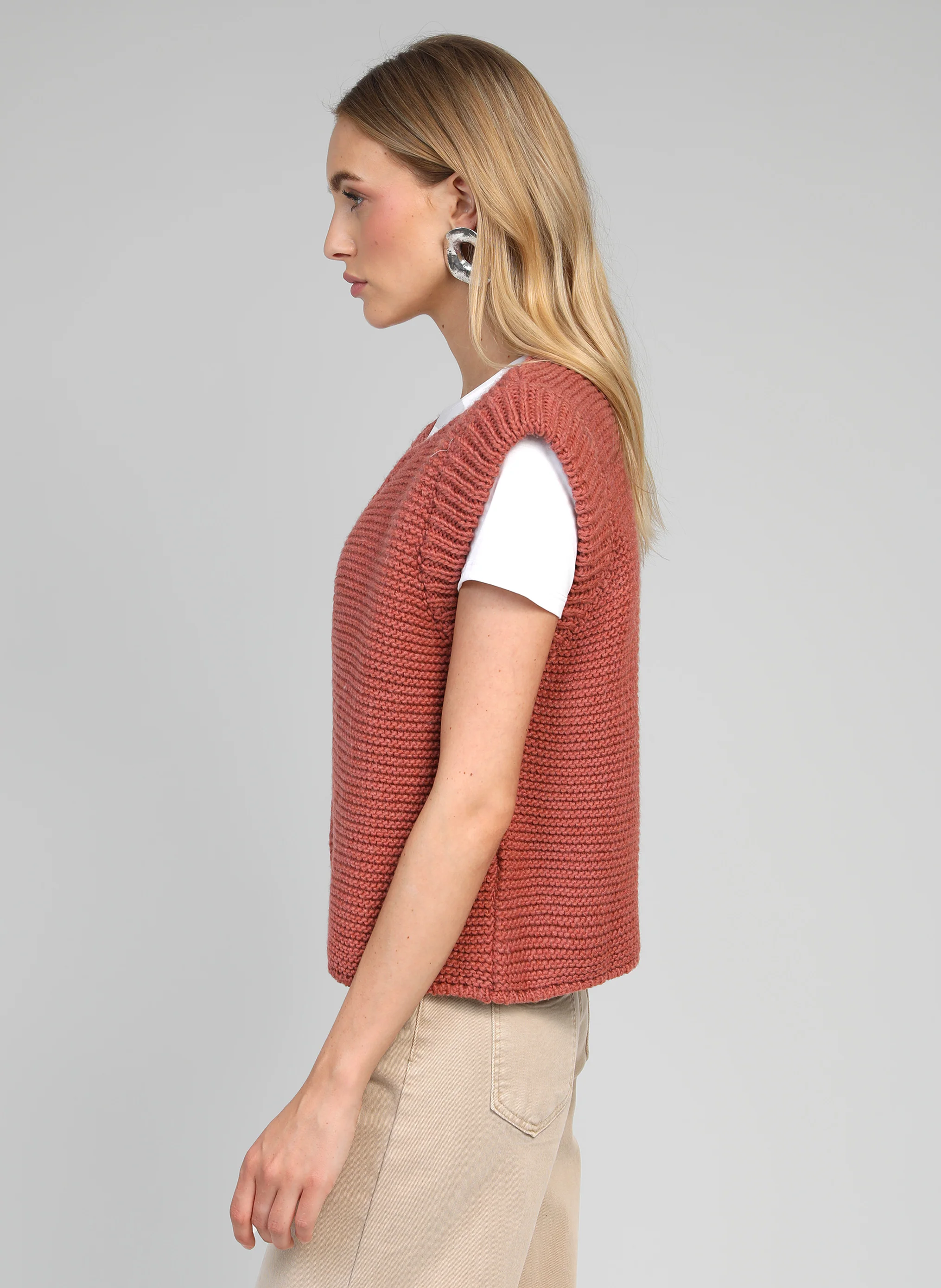 CARDIGAN SANS MANCHE LEGRINGOU blush - Image 3