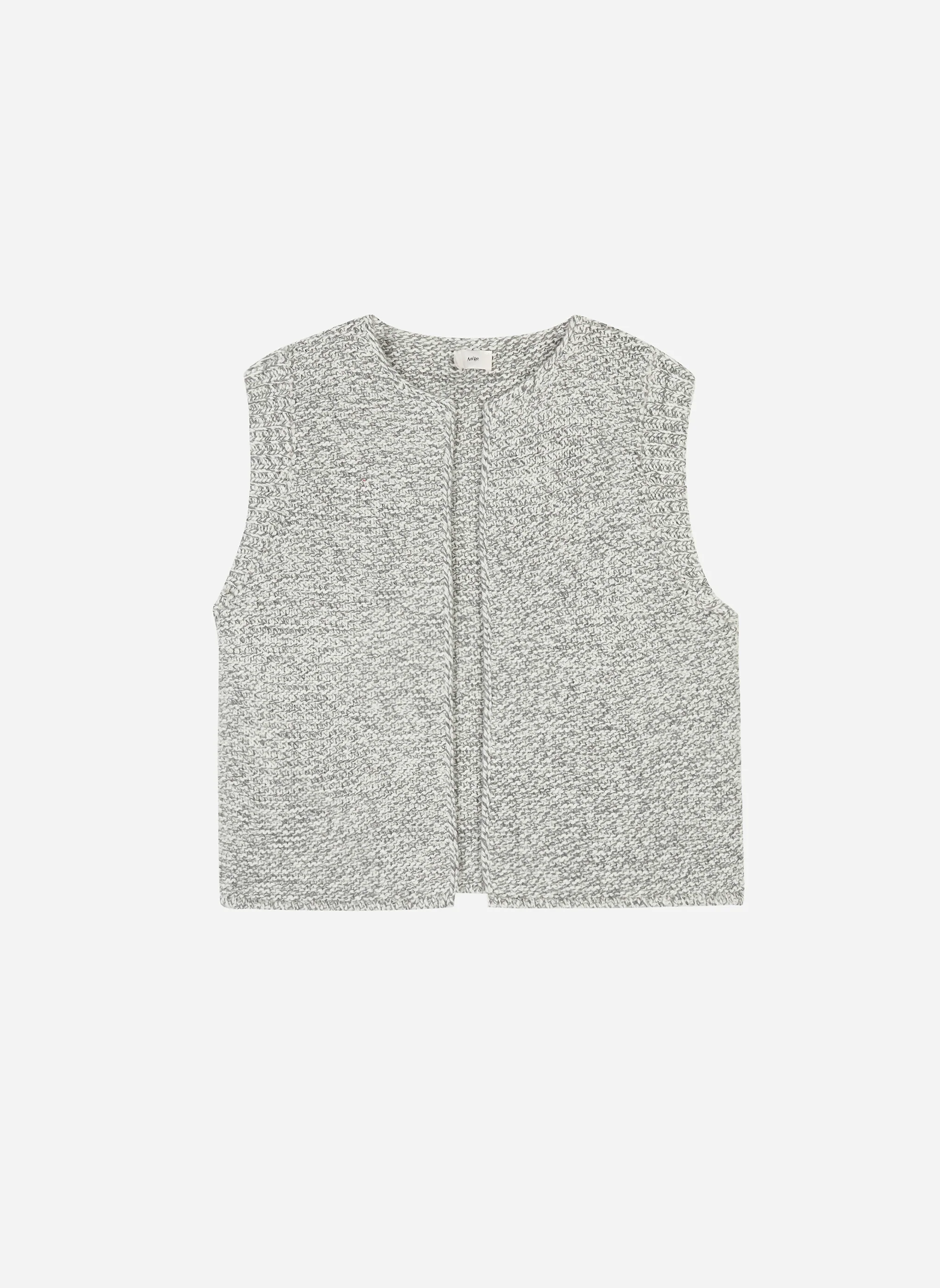 CARDIGAN SANS MANCHE LEGRINGOU CH gris - Image 5
