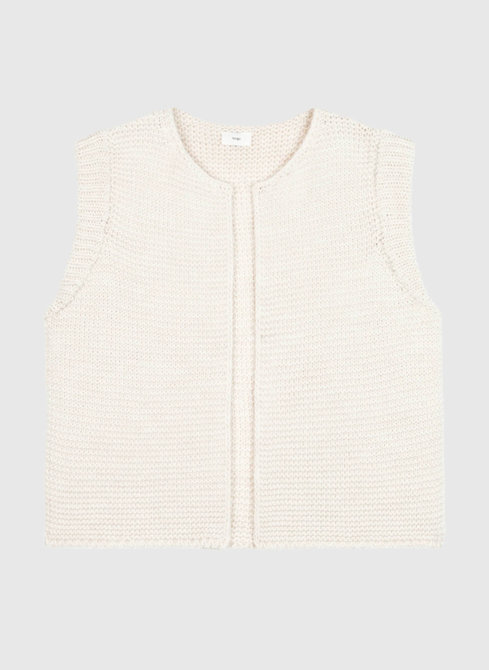CARDIGAN SANS MANCHE LEGRINGOU ecru - Image 5