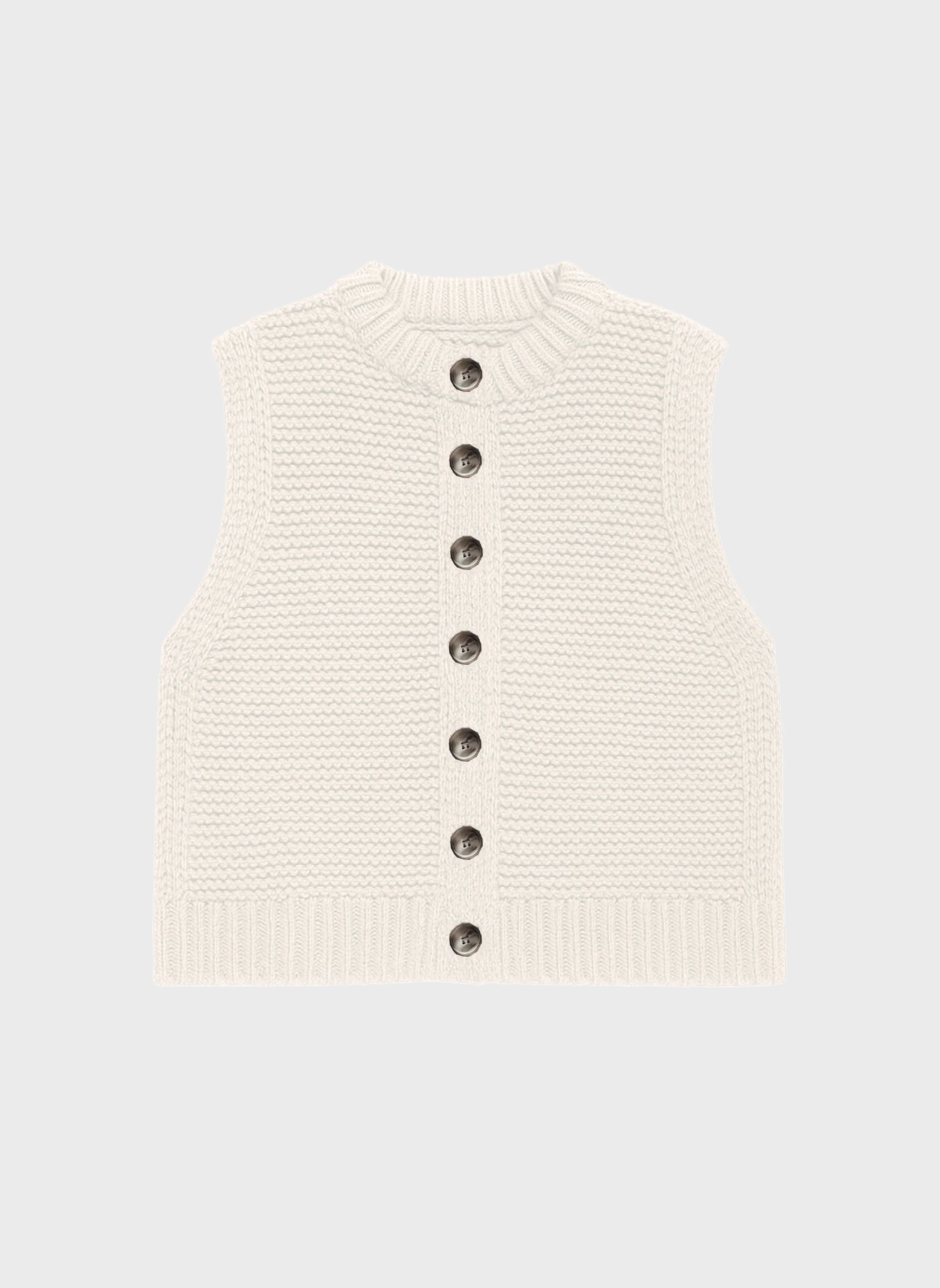 CARDIGAN SANS MANCHE LEJICKY écru
