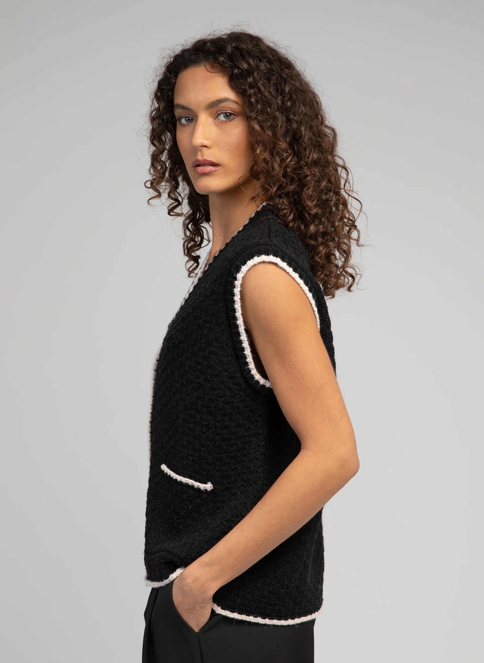 CARDIGAN VELAMY noir - Image 4