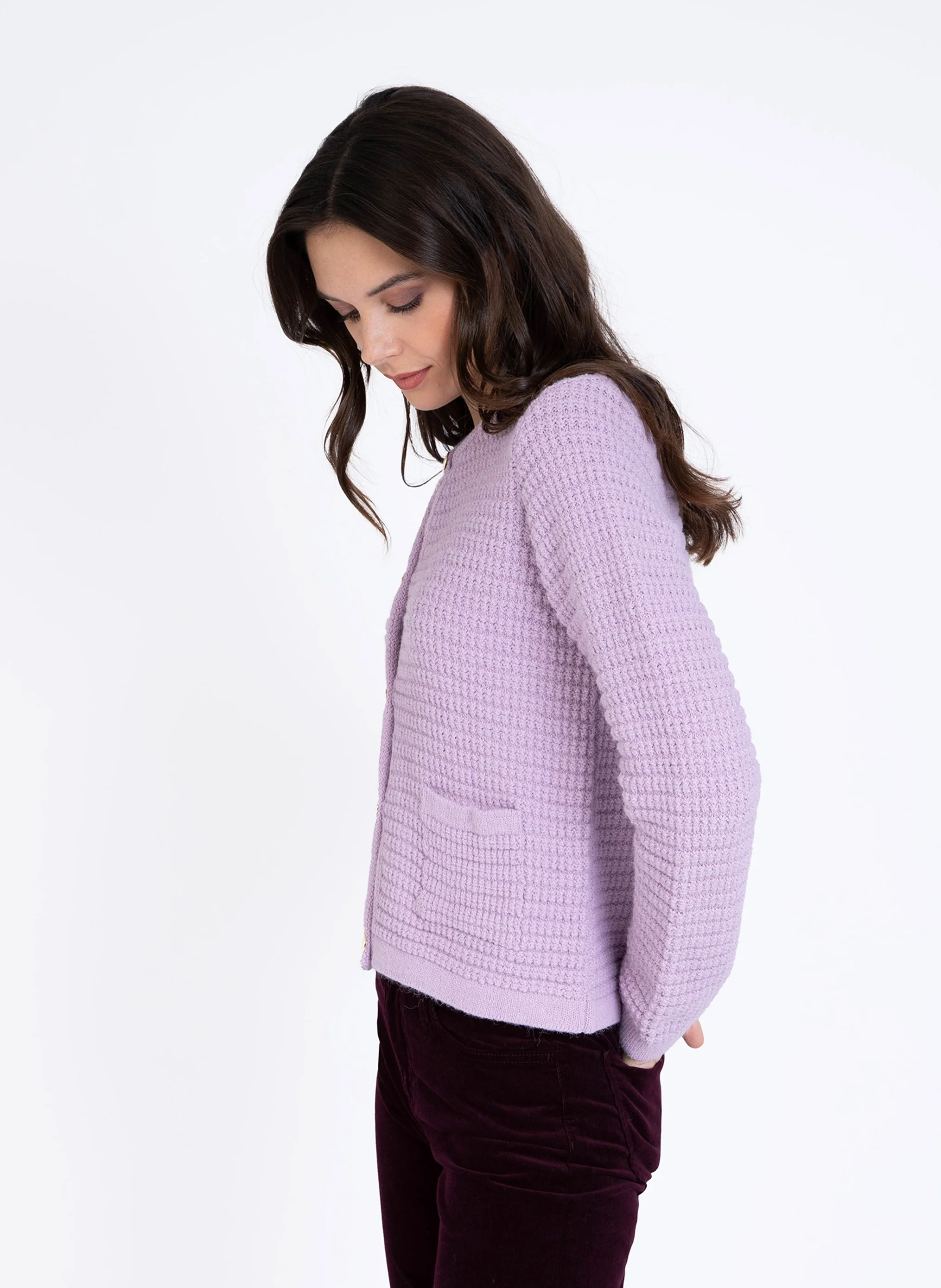 CARDIGAN VENI parme - Image 3