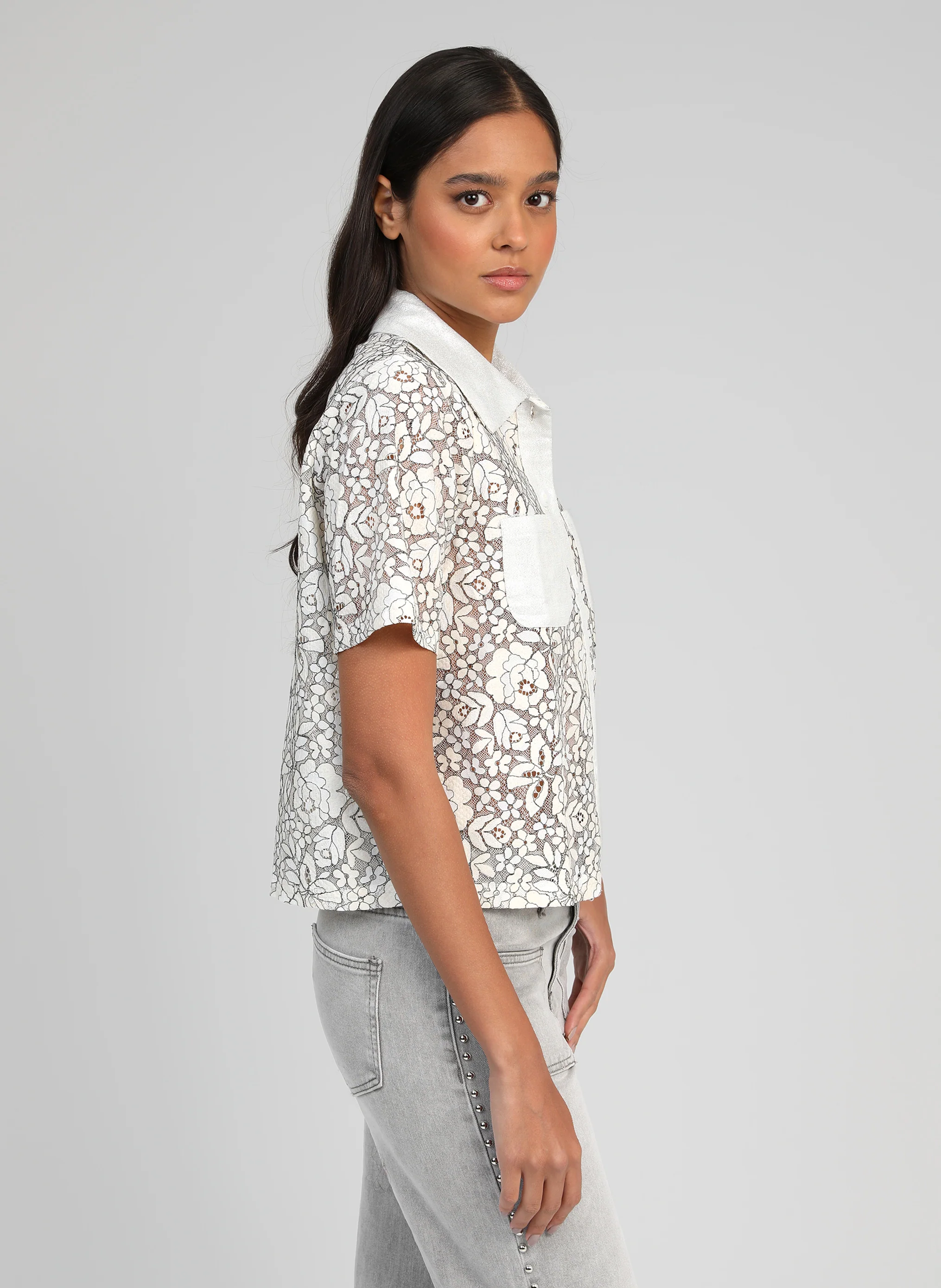 CHEMISE ATIMIA blanc - Image 3