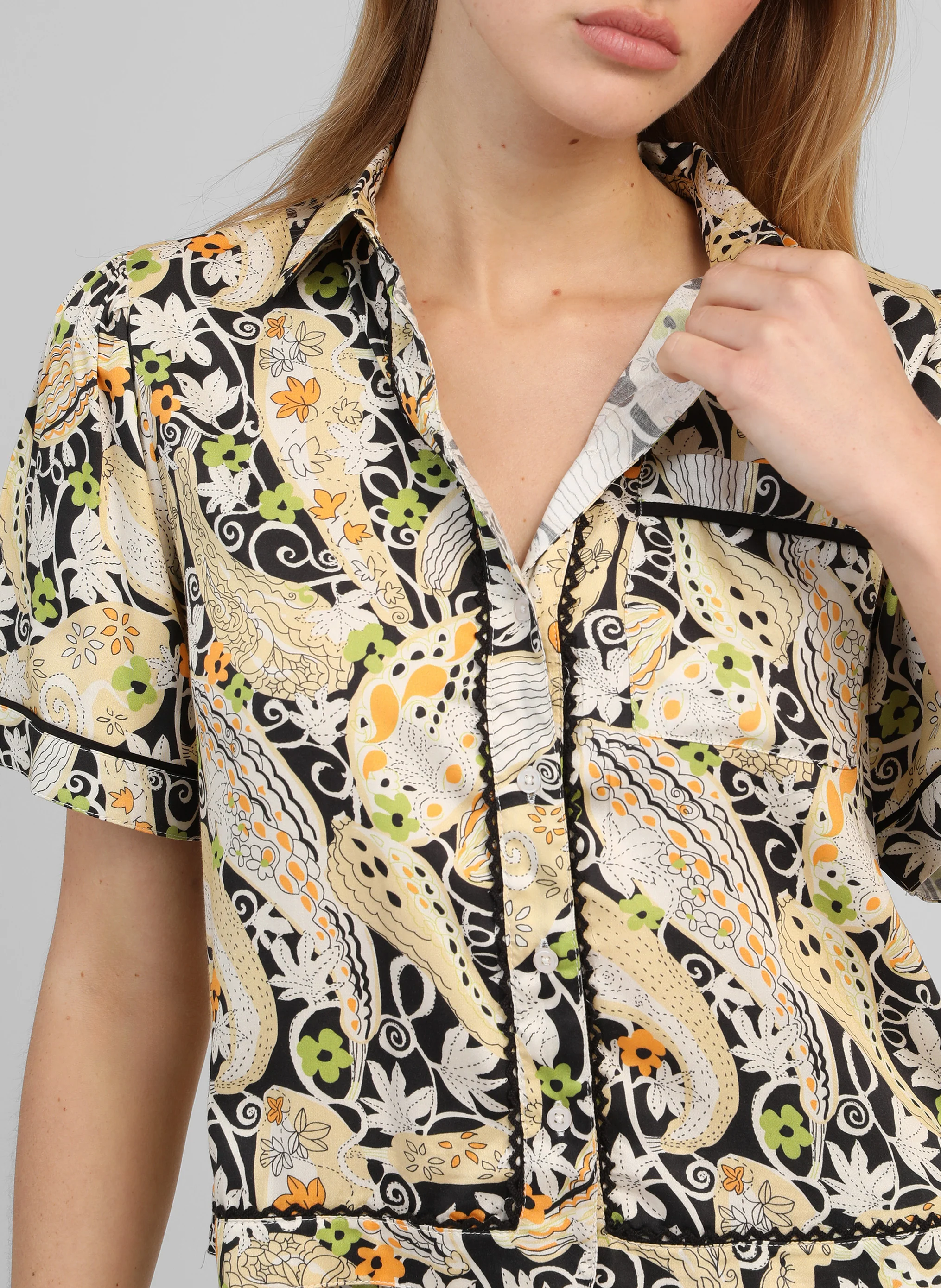 CHEMISE SARIEL melancolia noir - Image 2