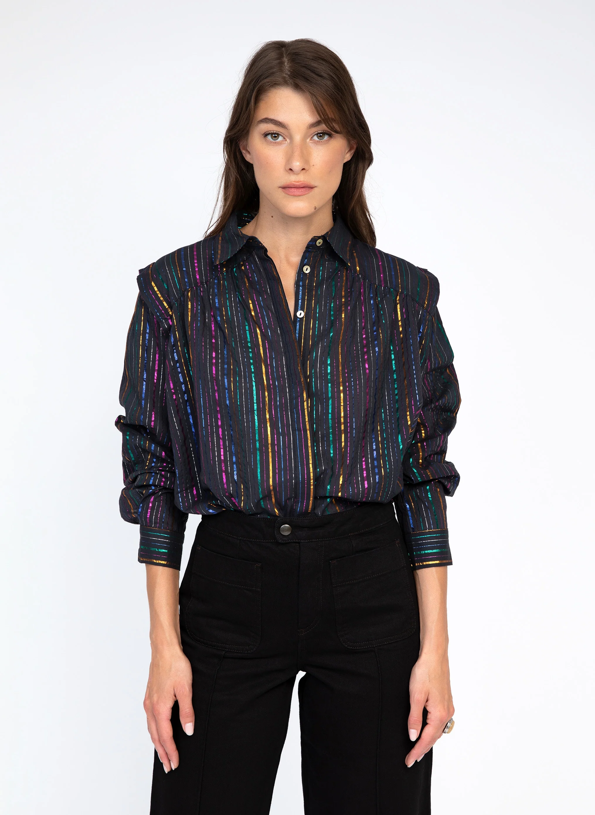 CHEMISE SHALOW noir