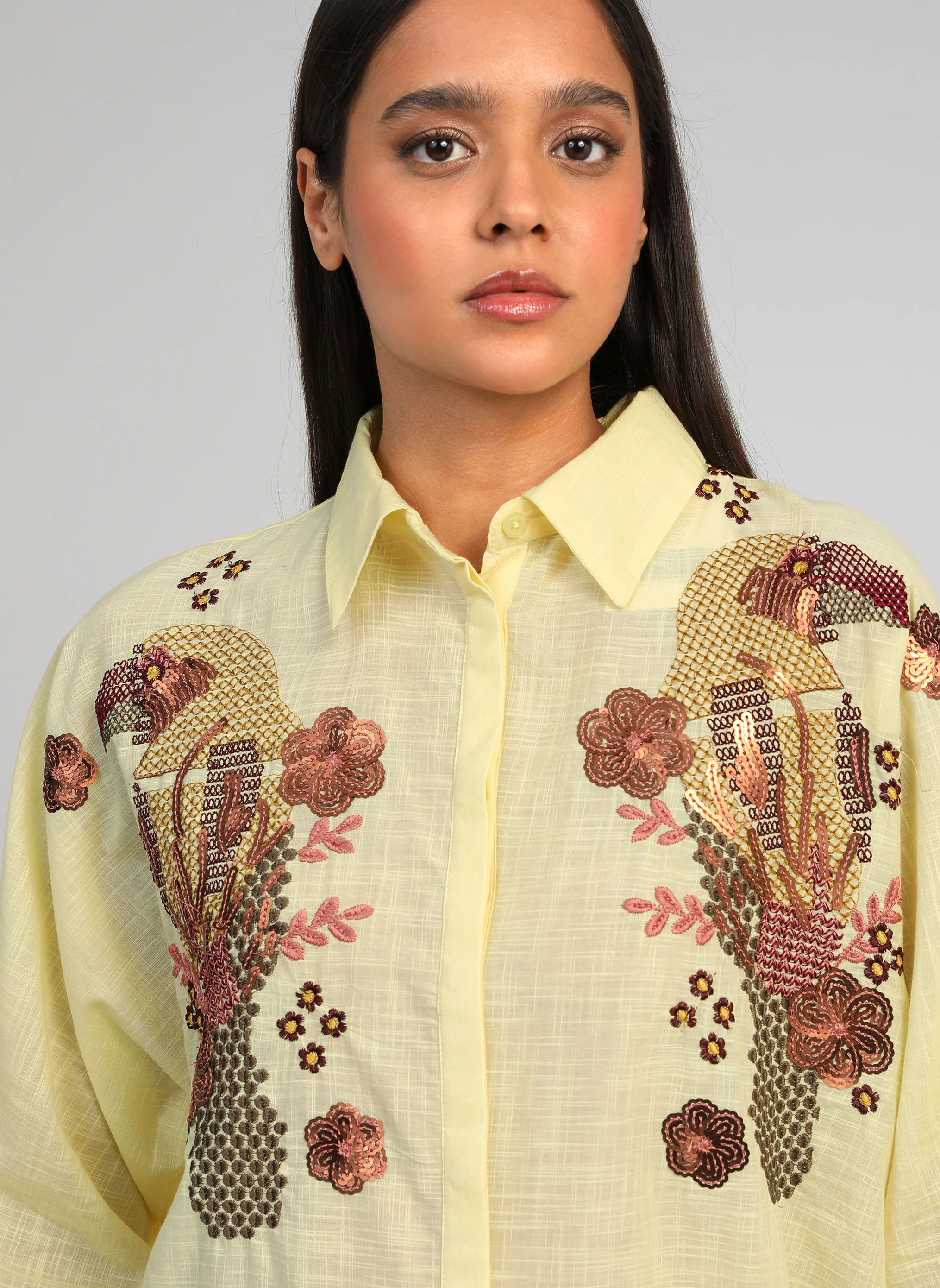 CHEMISE SHANNYLA jaune - Image 2