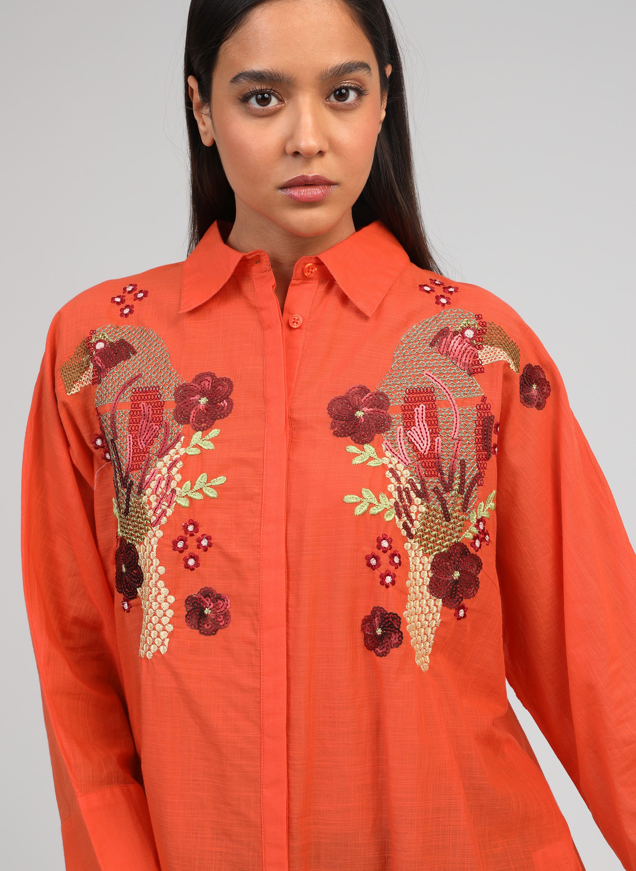 CHEMISE SHANNYLA orange - Image 2
