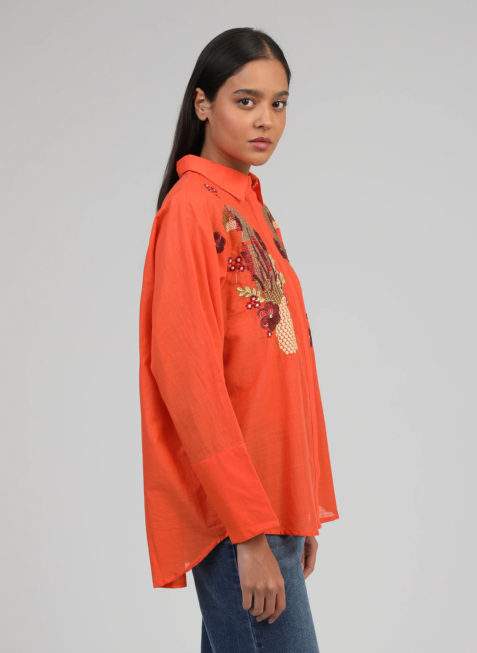 CHEMISE SHANNYLA orange - Image 3
