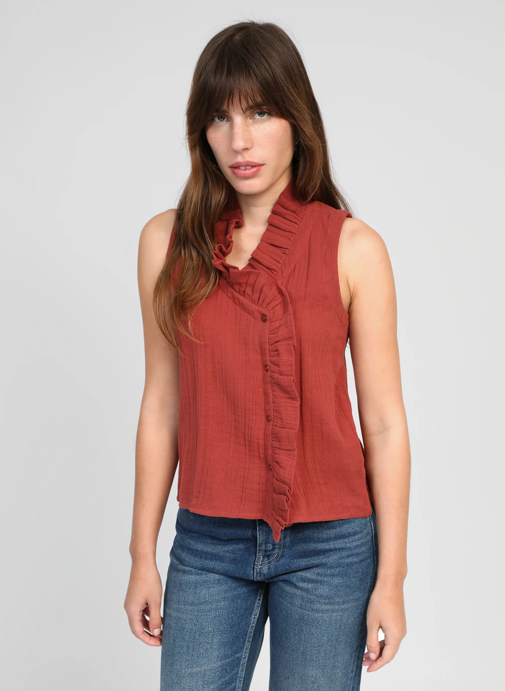 CHEMISE SILOE chocolat