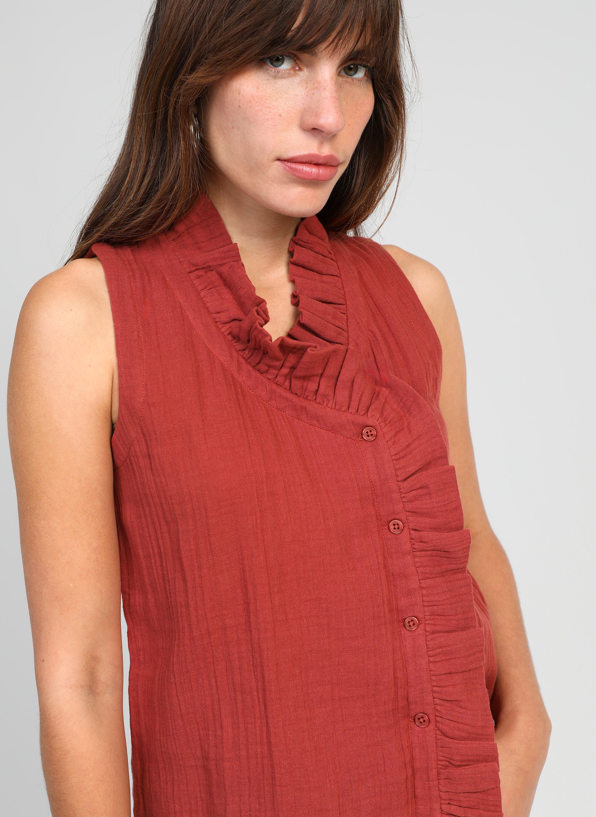 CHEMISE SILOE chocolat - Image 2