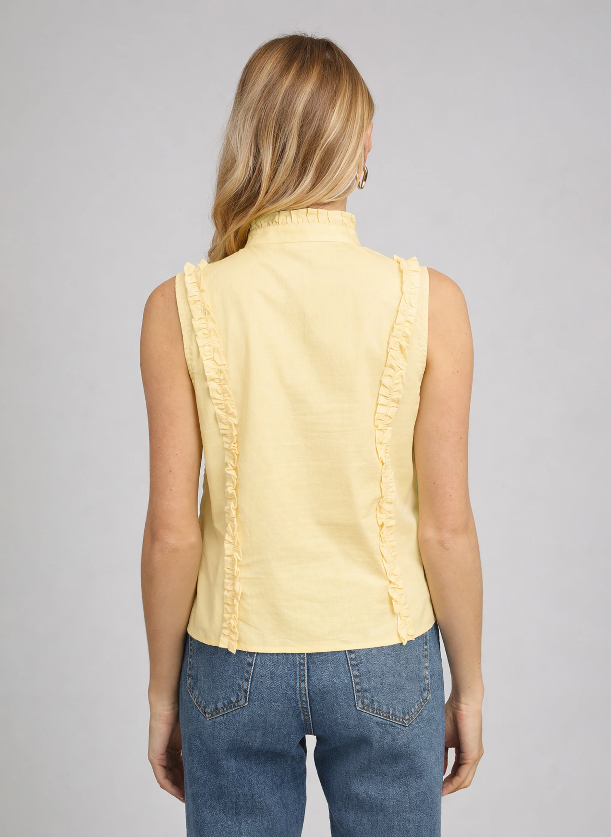 CHEMISE SLOANE jaune - Image 4