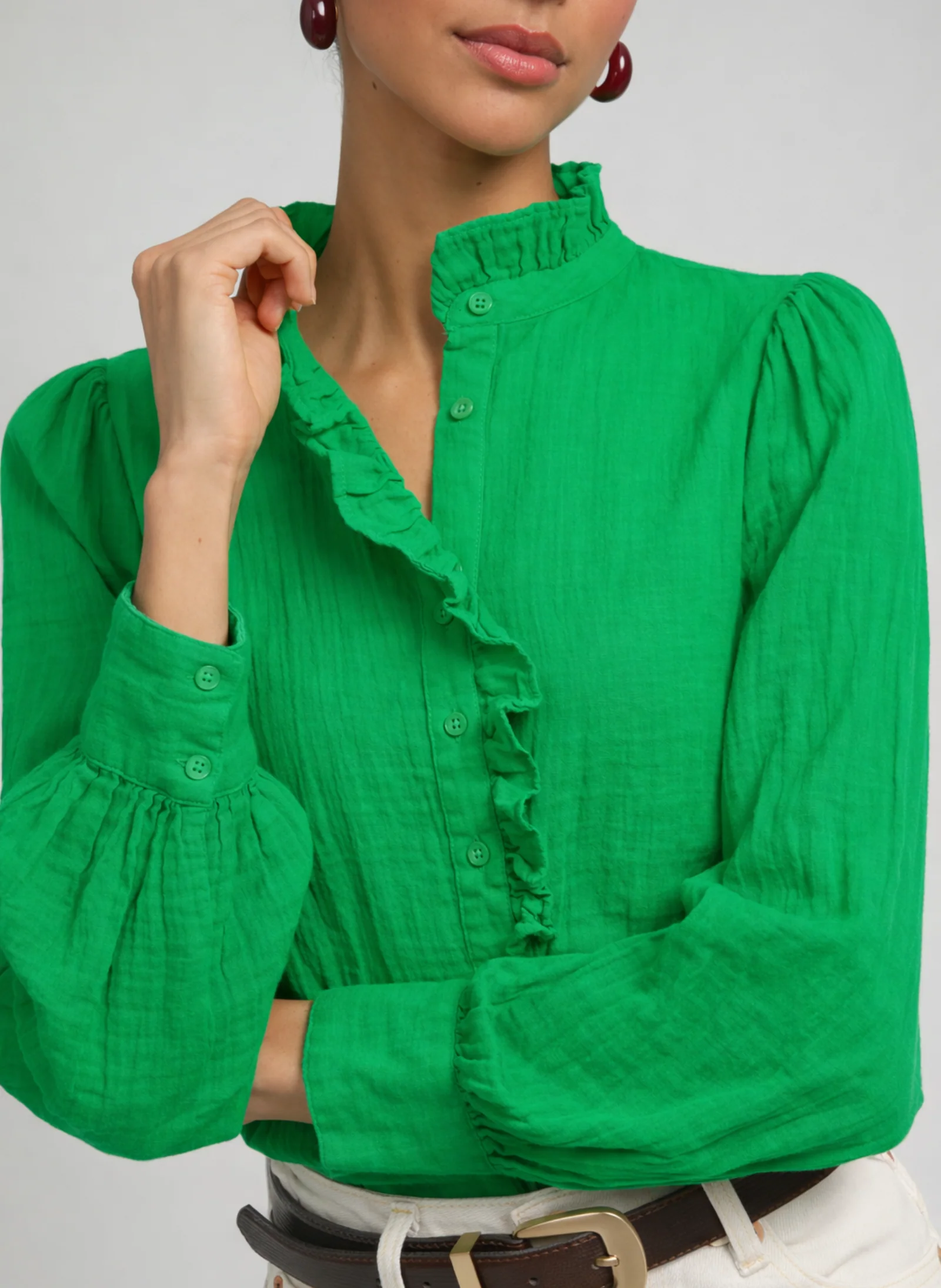 CHEMISE STEFILOU vert - Image 2