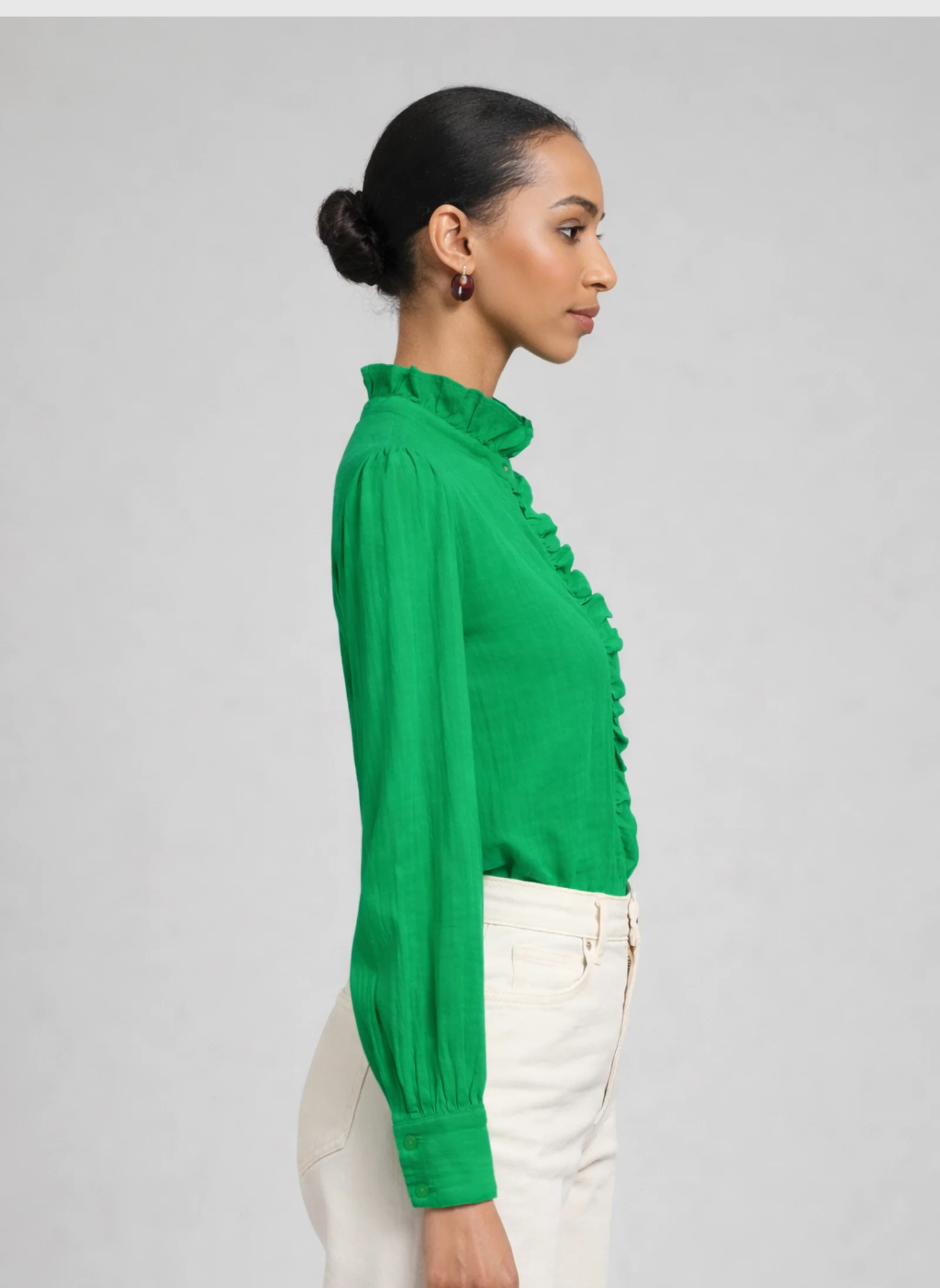 CHEMISE STEFILOU vert - Image 3