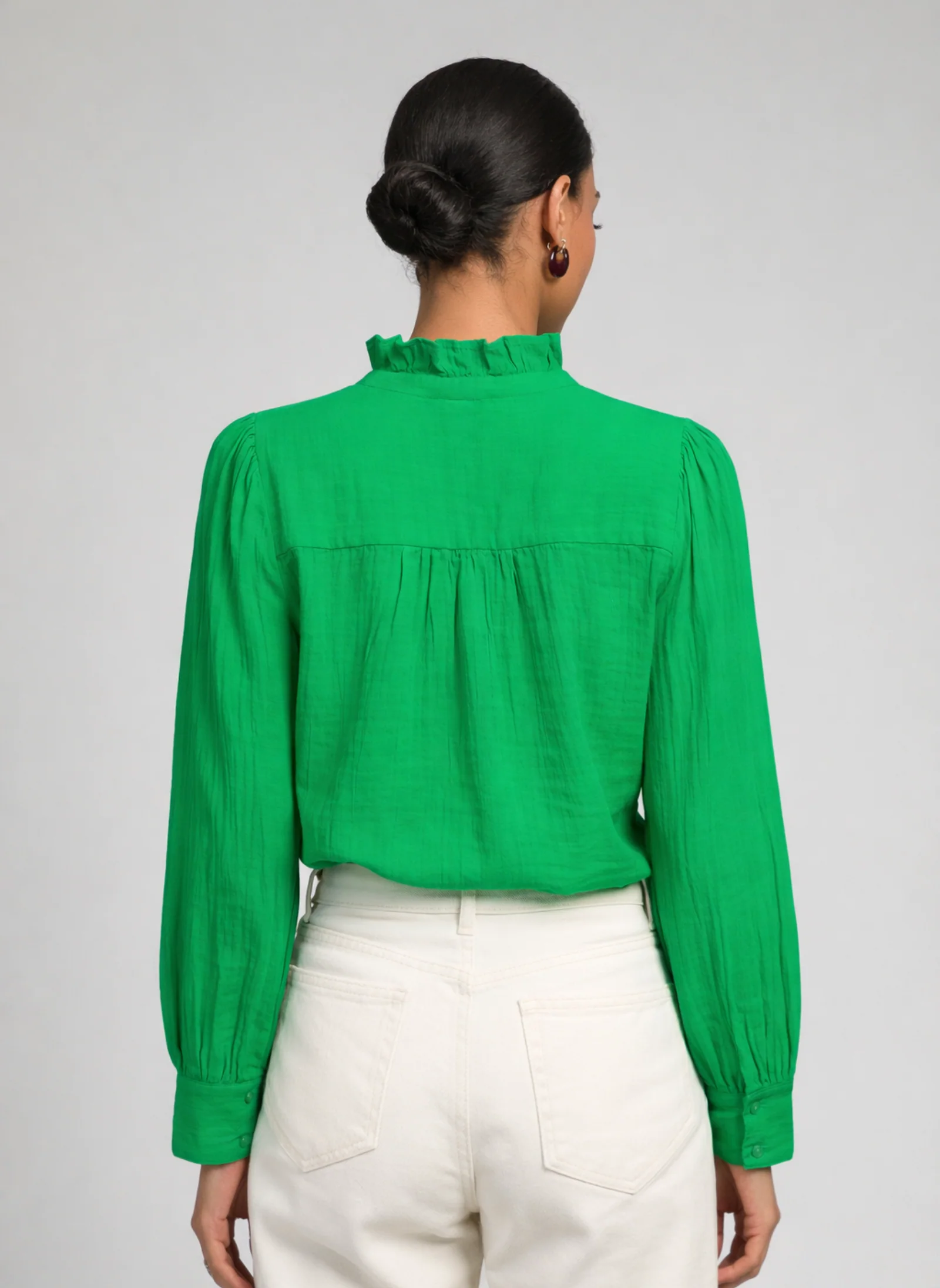 CHEMISE STEFILOU vert - Image 4