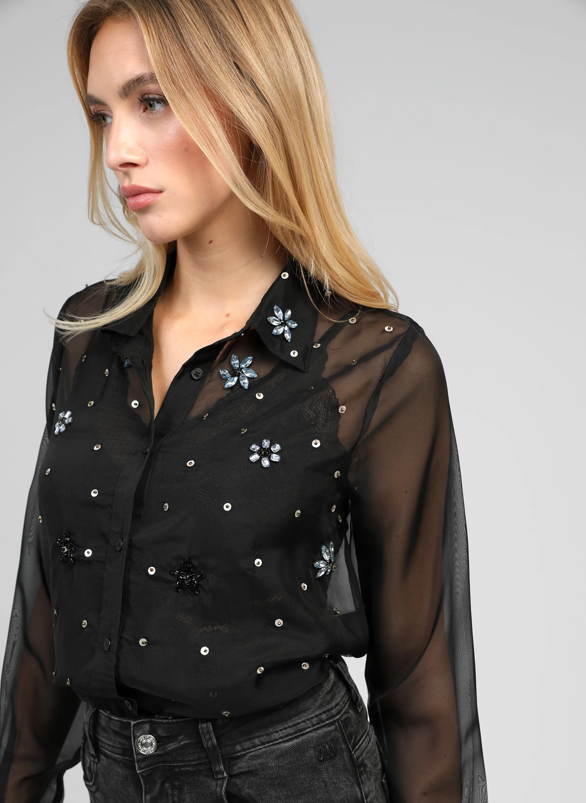 CHEMISE STELINA noir - Image 2