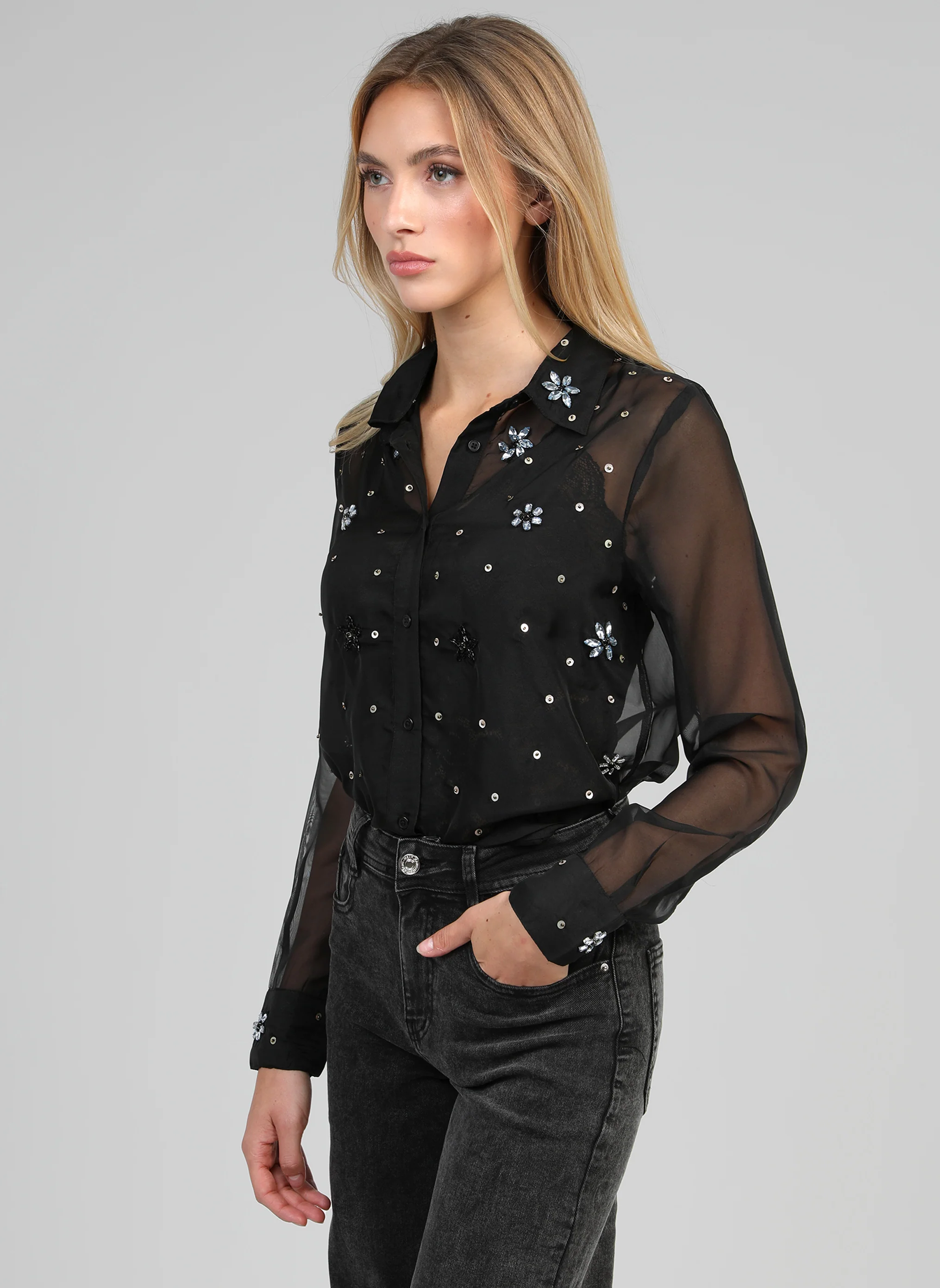 CHEMISE STELINA noir - Image 3