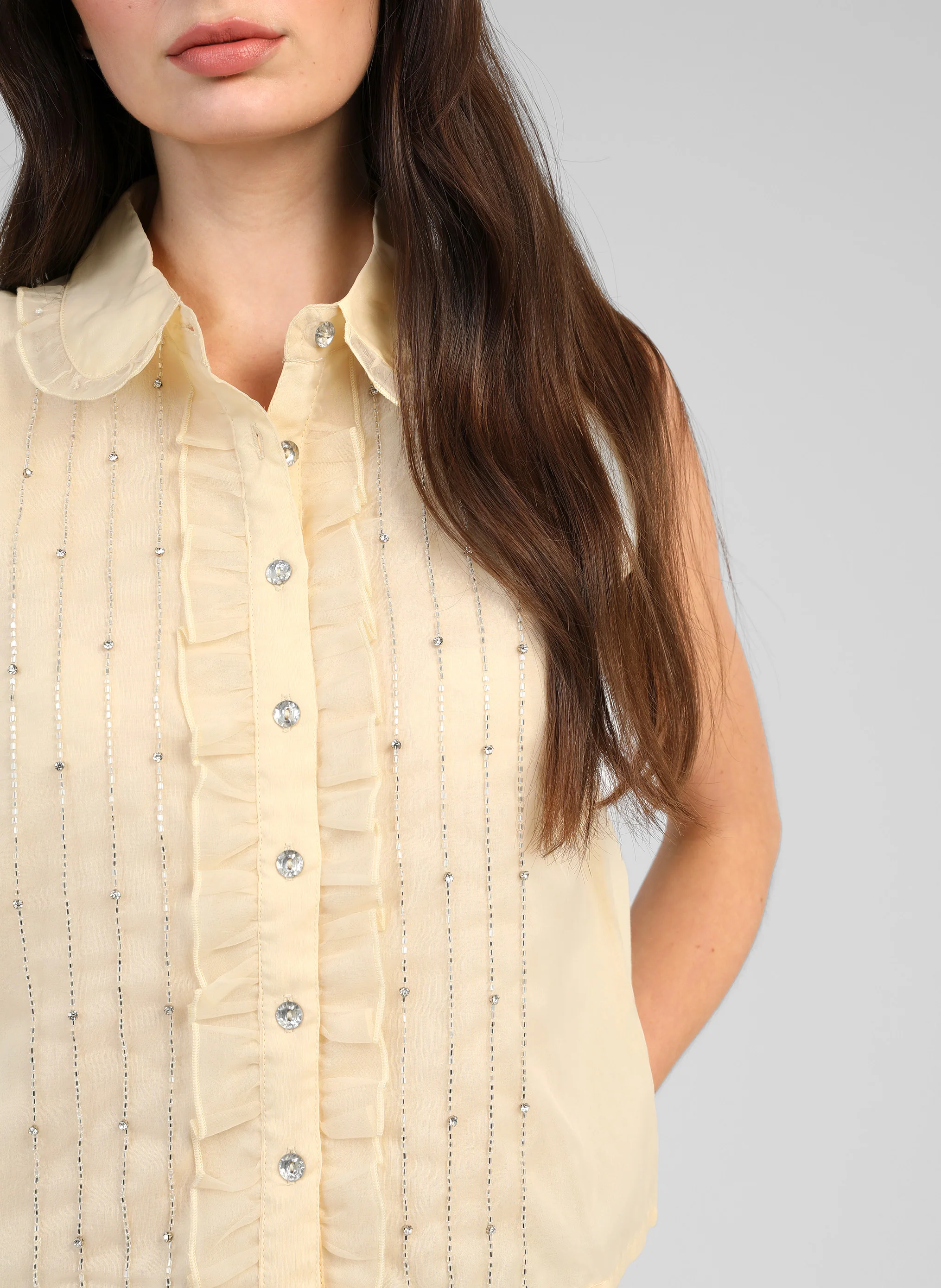 CHEMISE SWANY jaune - Image 2