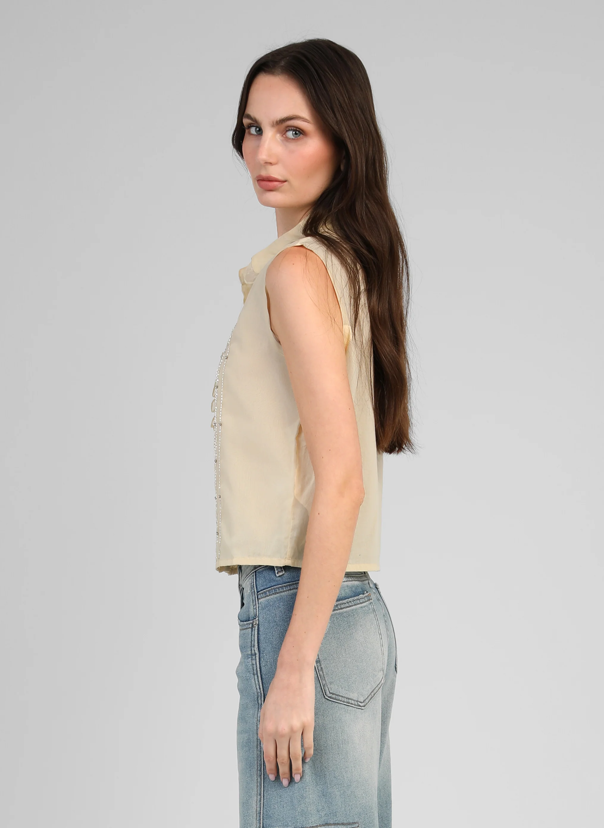 CHEMISE SWANY jaune - Image 3