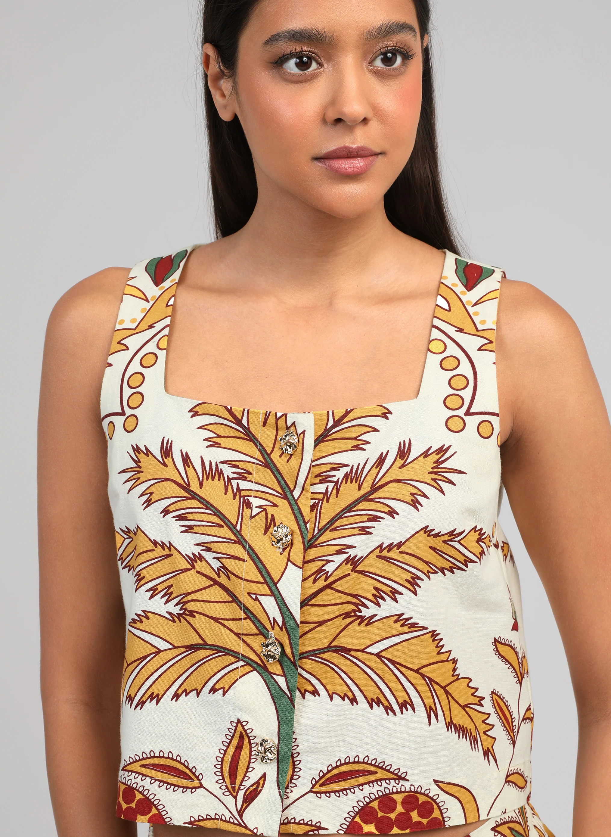 DEBARDEUR SYMALY tropico jaune - Image 2