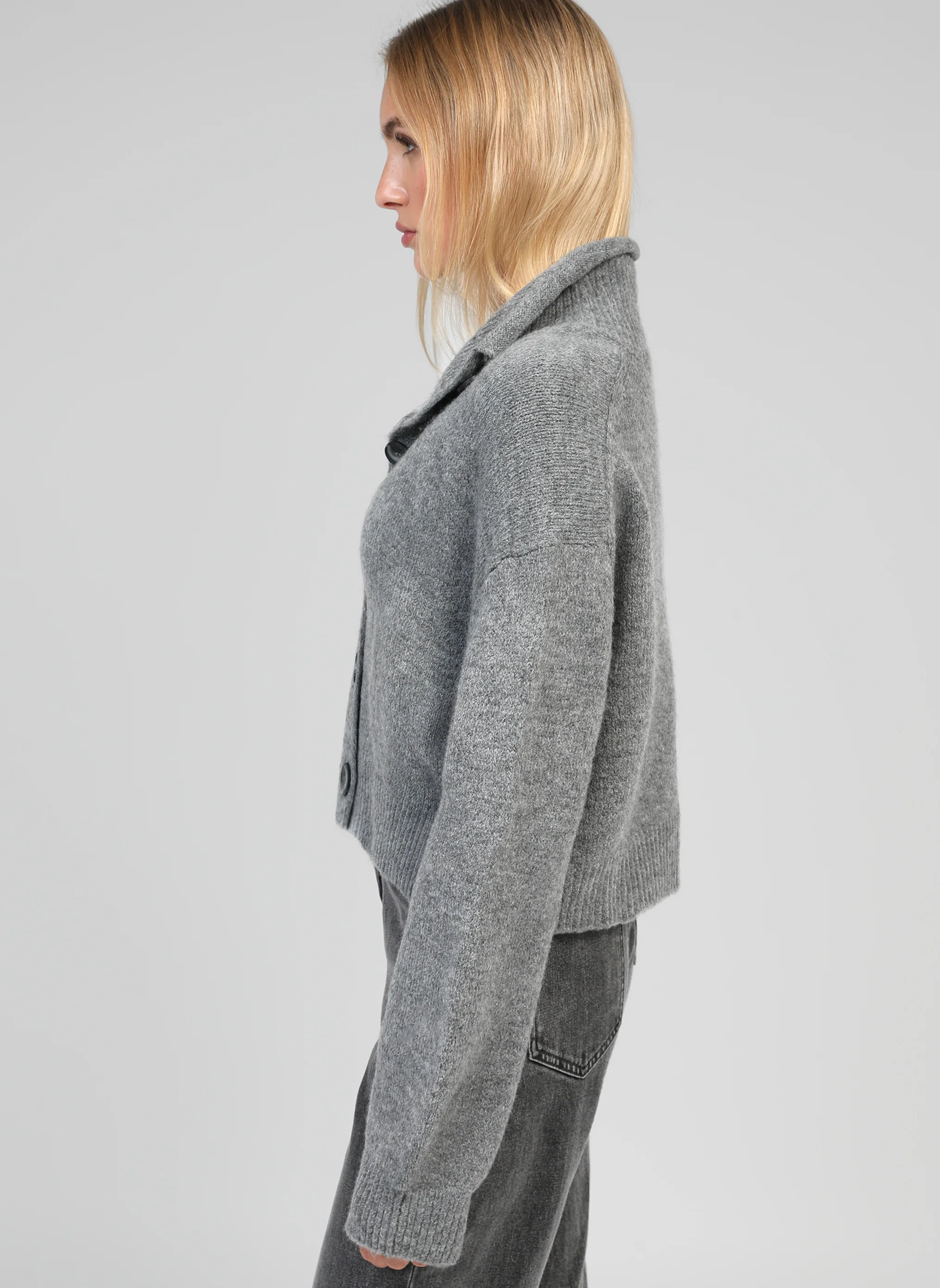 GILET LAKEYLA gris chiné - Image 3