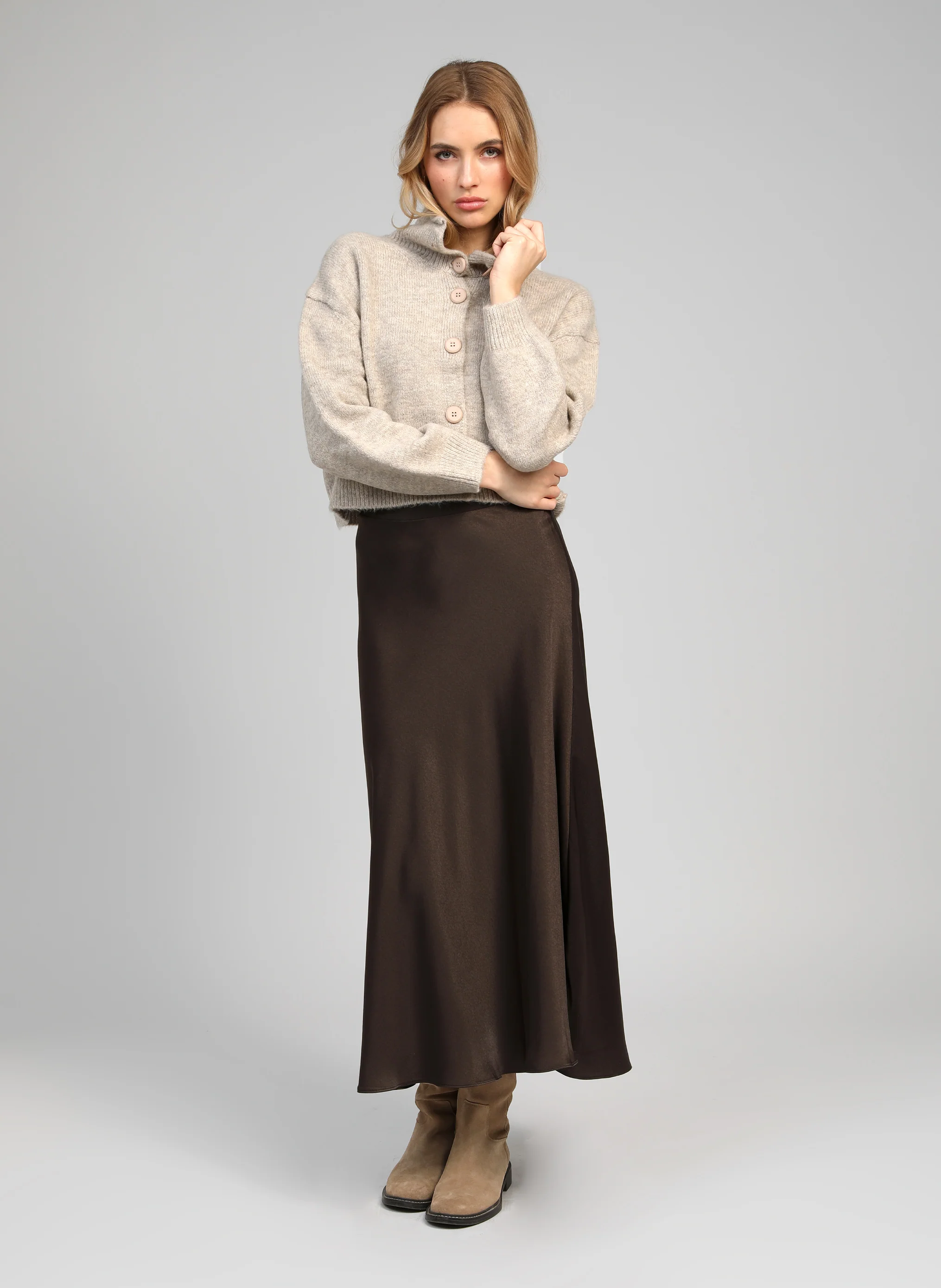 GILET LAKEYLA taupe - Image 2