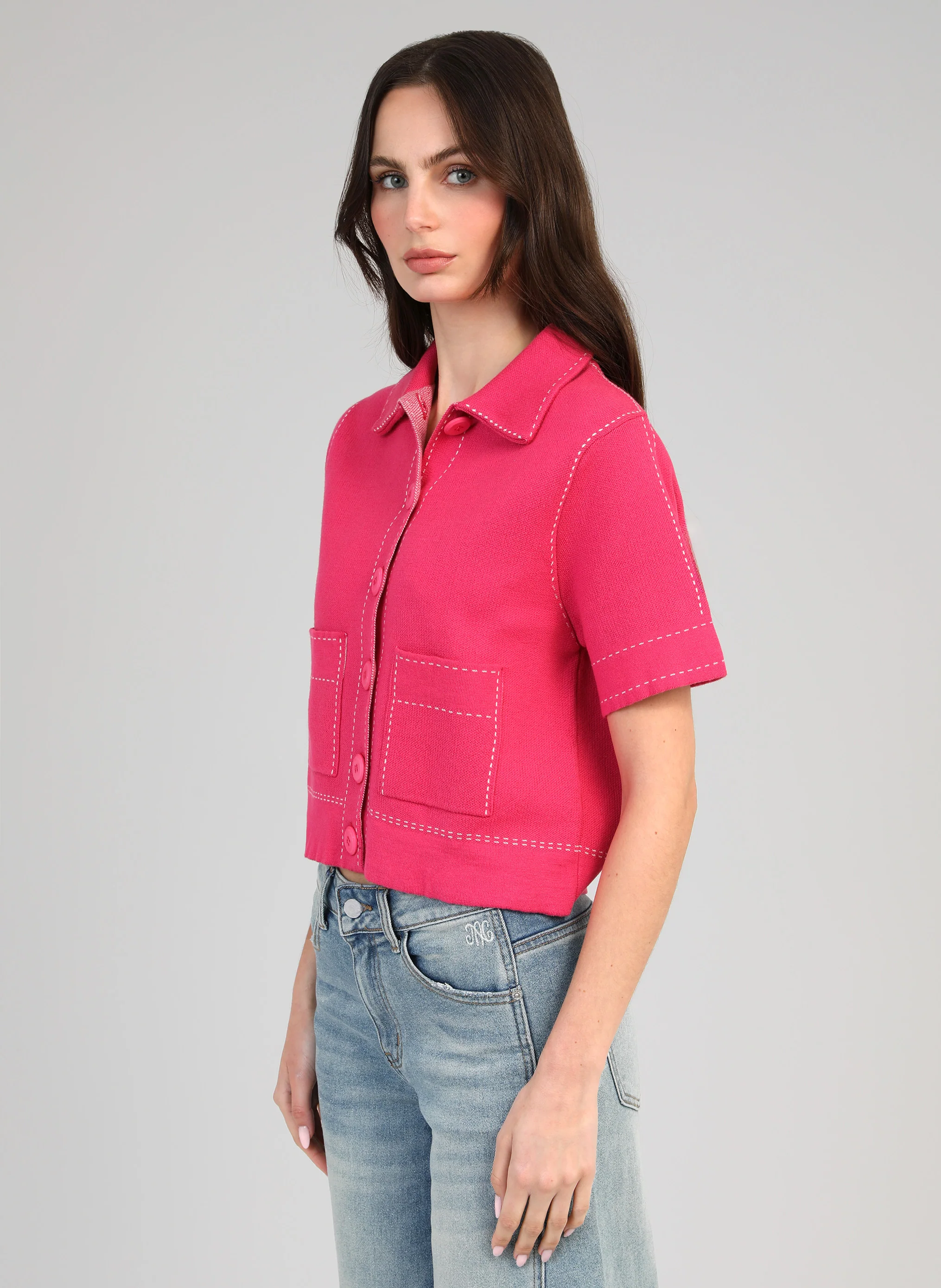 GILET LEBILLY fushia - Image 3