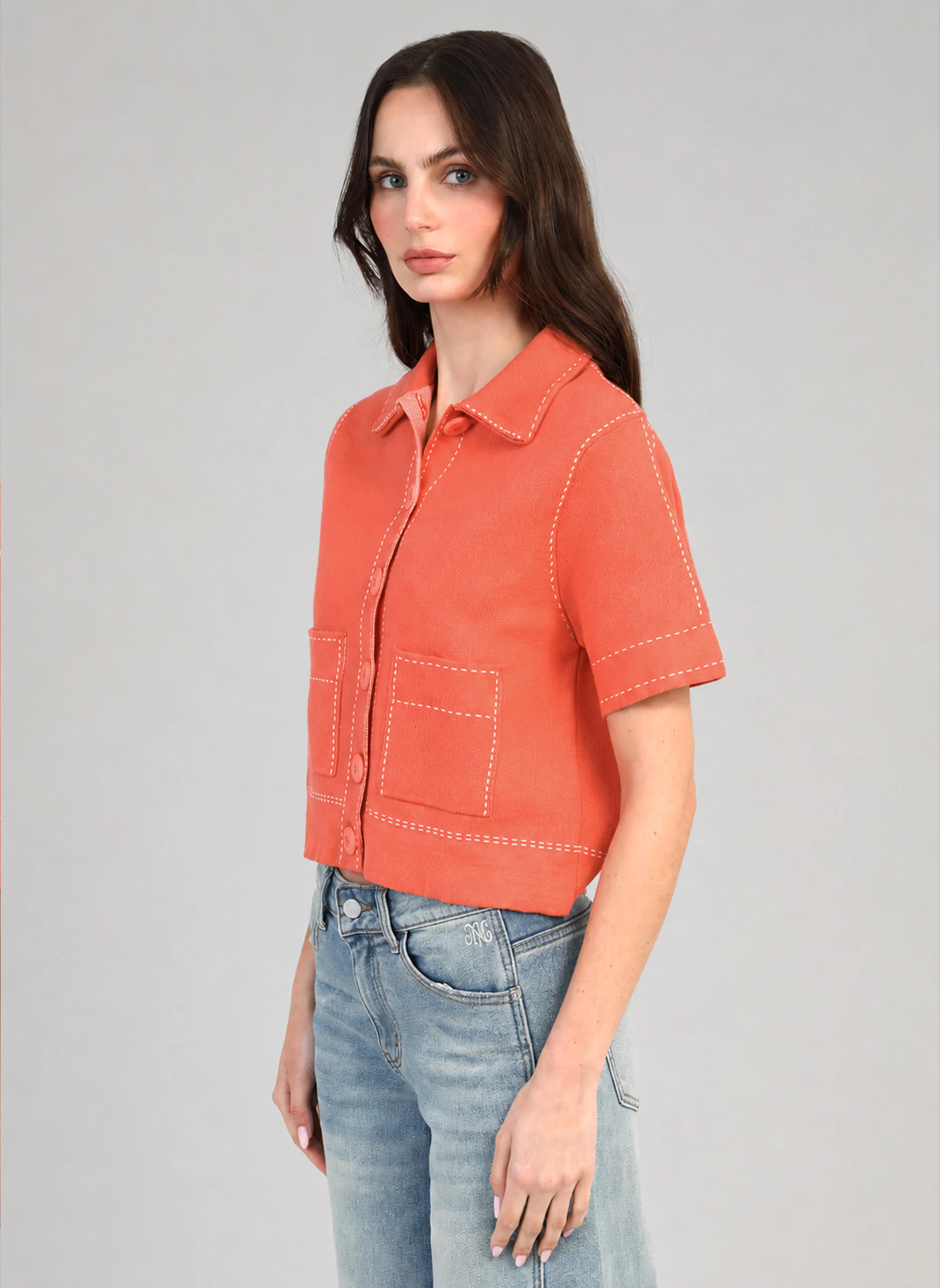 GILET LEBILLY piment - Image 3