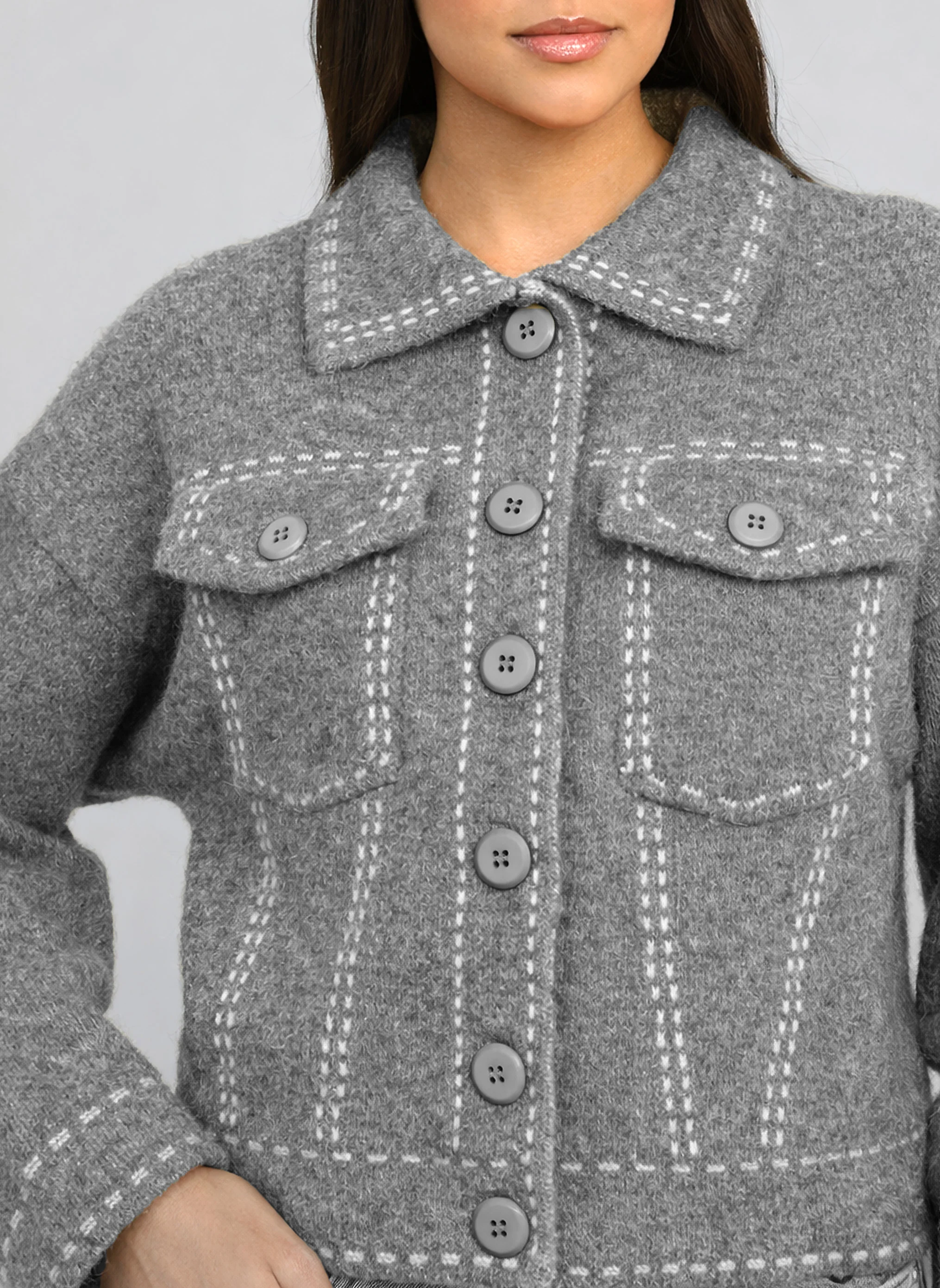 GILET LECODY gris chiné - Image 2