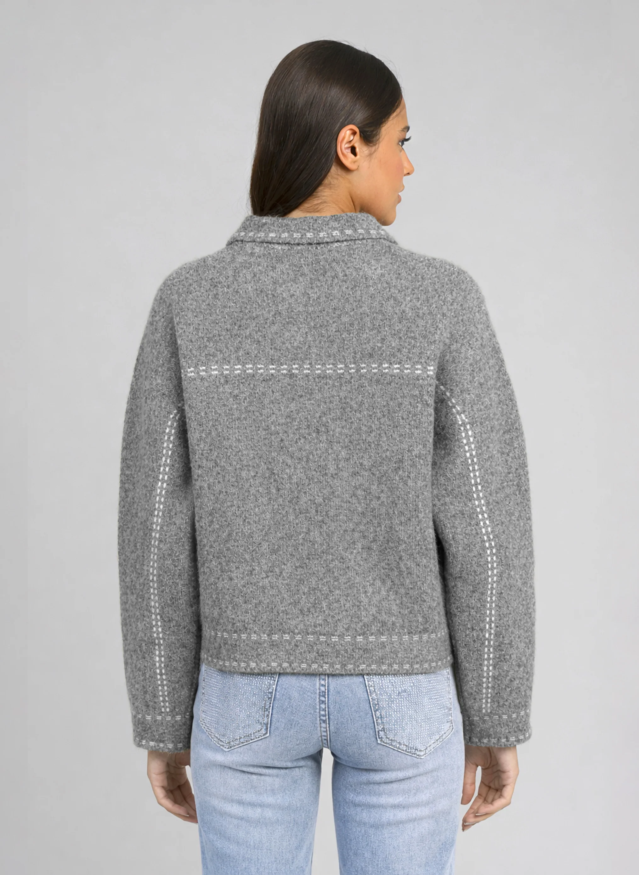GILET LECODY gris chiné - Image 4