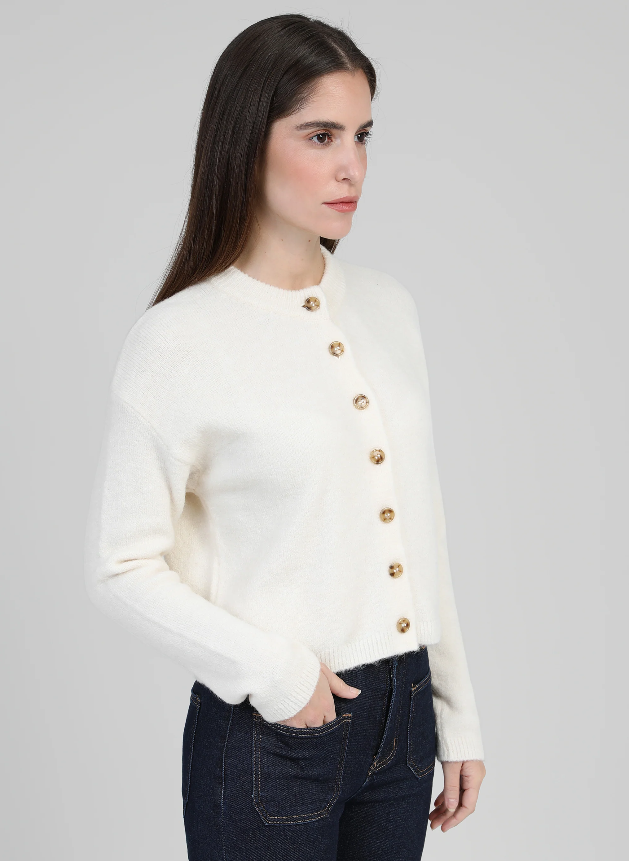 GILET LETIANA ecru - Image 3