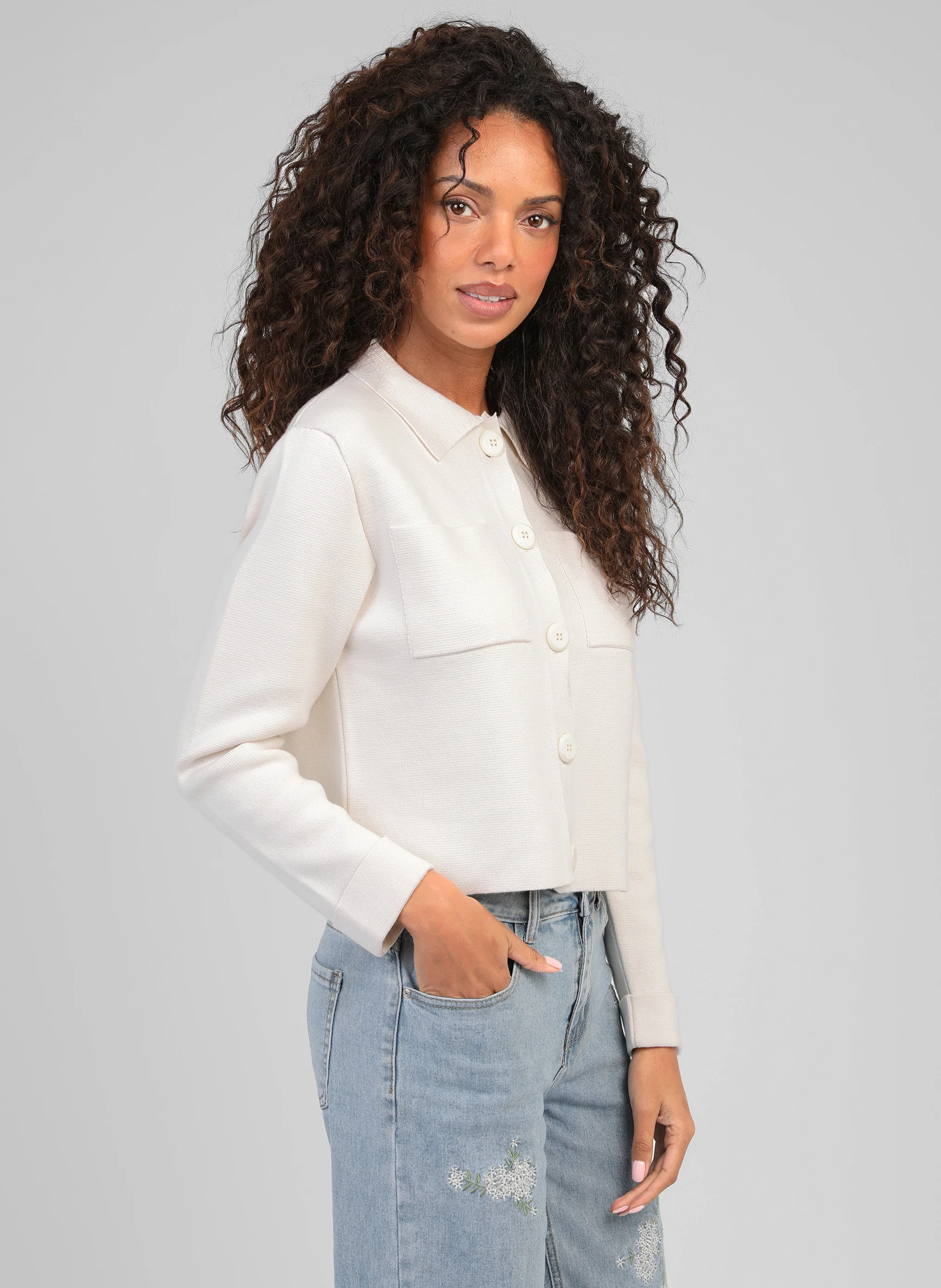 GILET LEVALIMANA ecru - Image 3