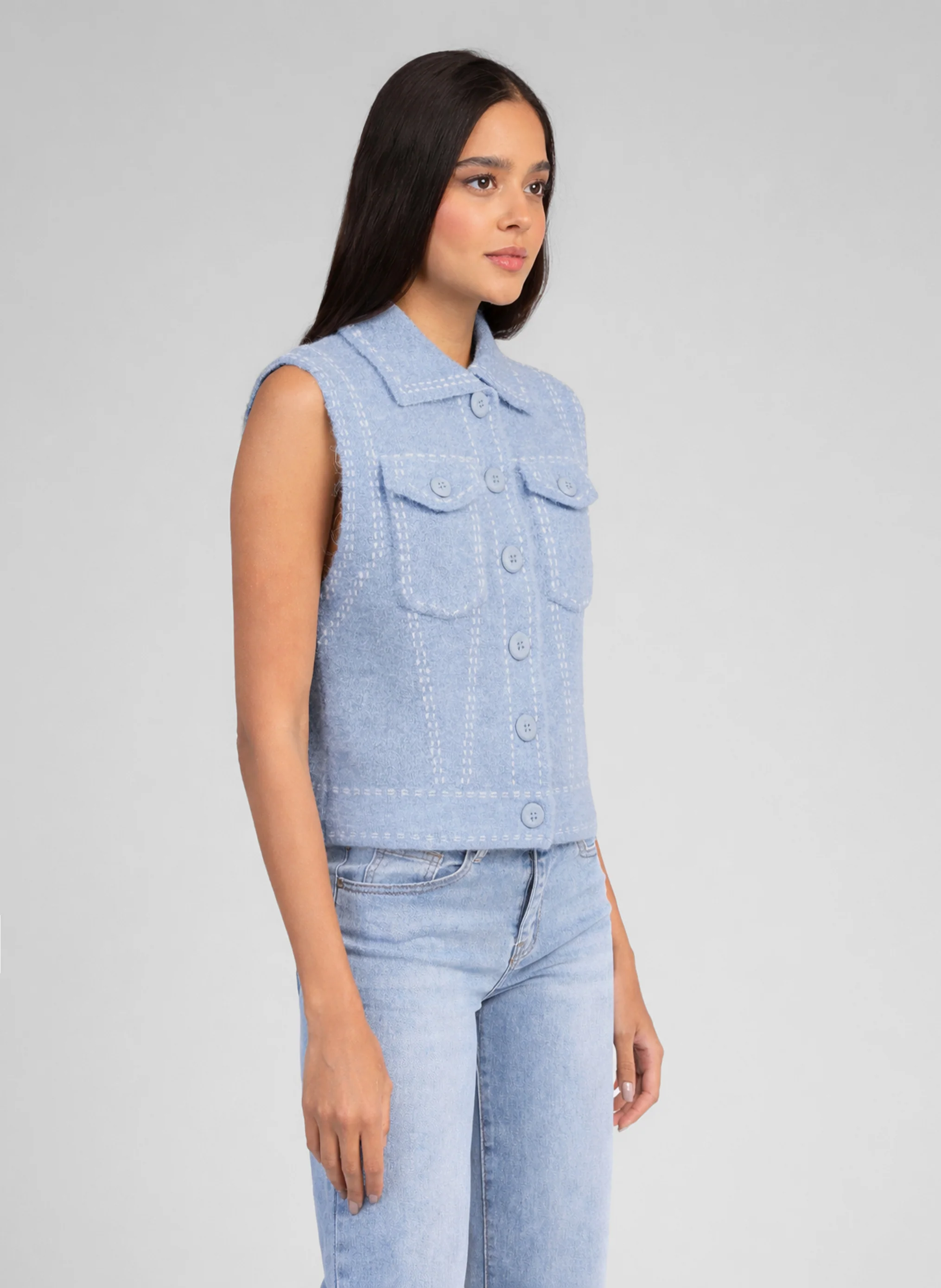 GILET LEWAYNE ciel - Image 3