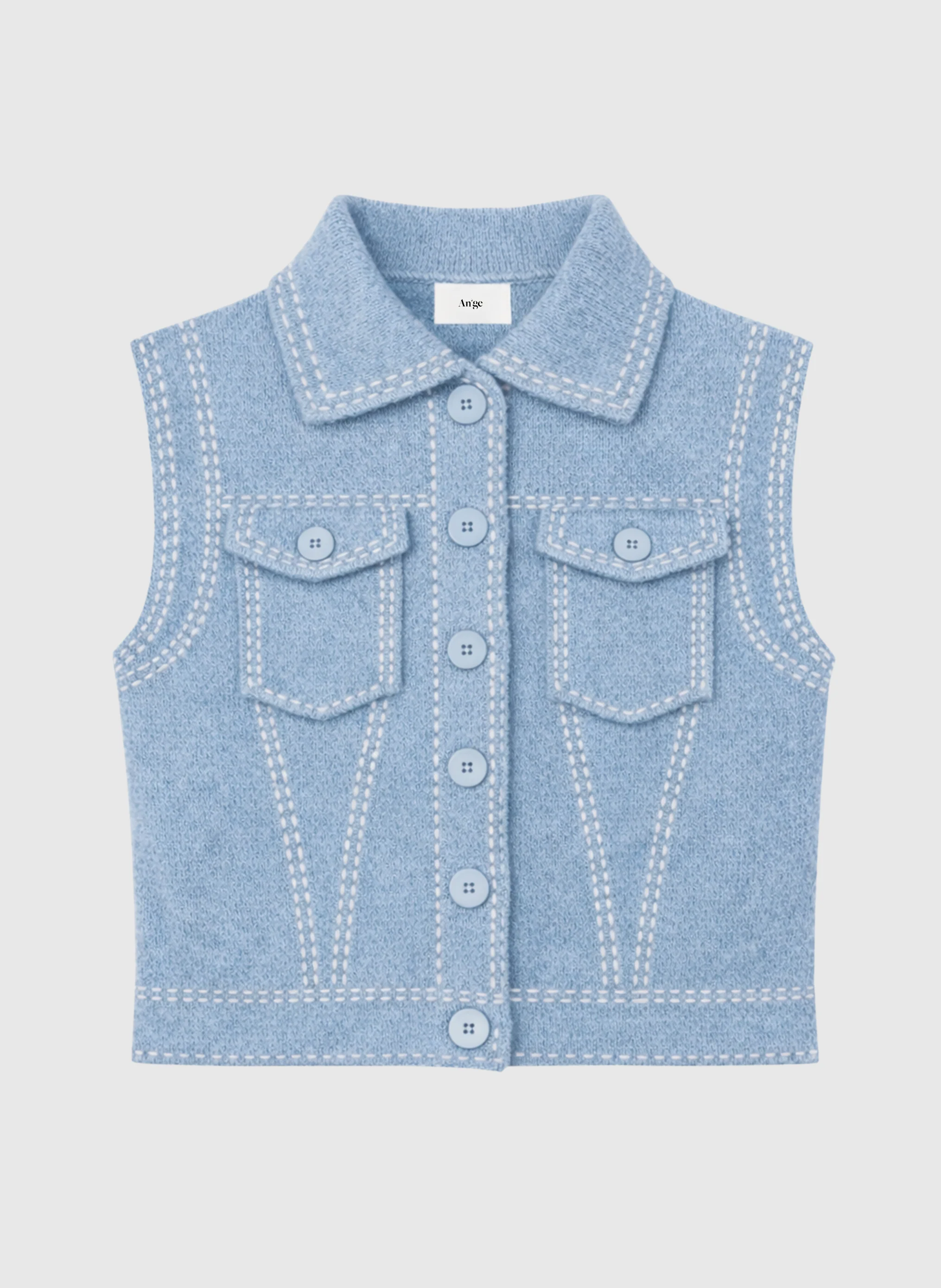 GILET LEWAYNE ciel - Image 5
