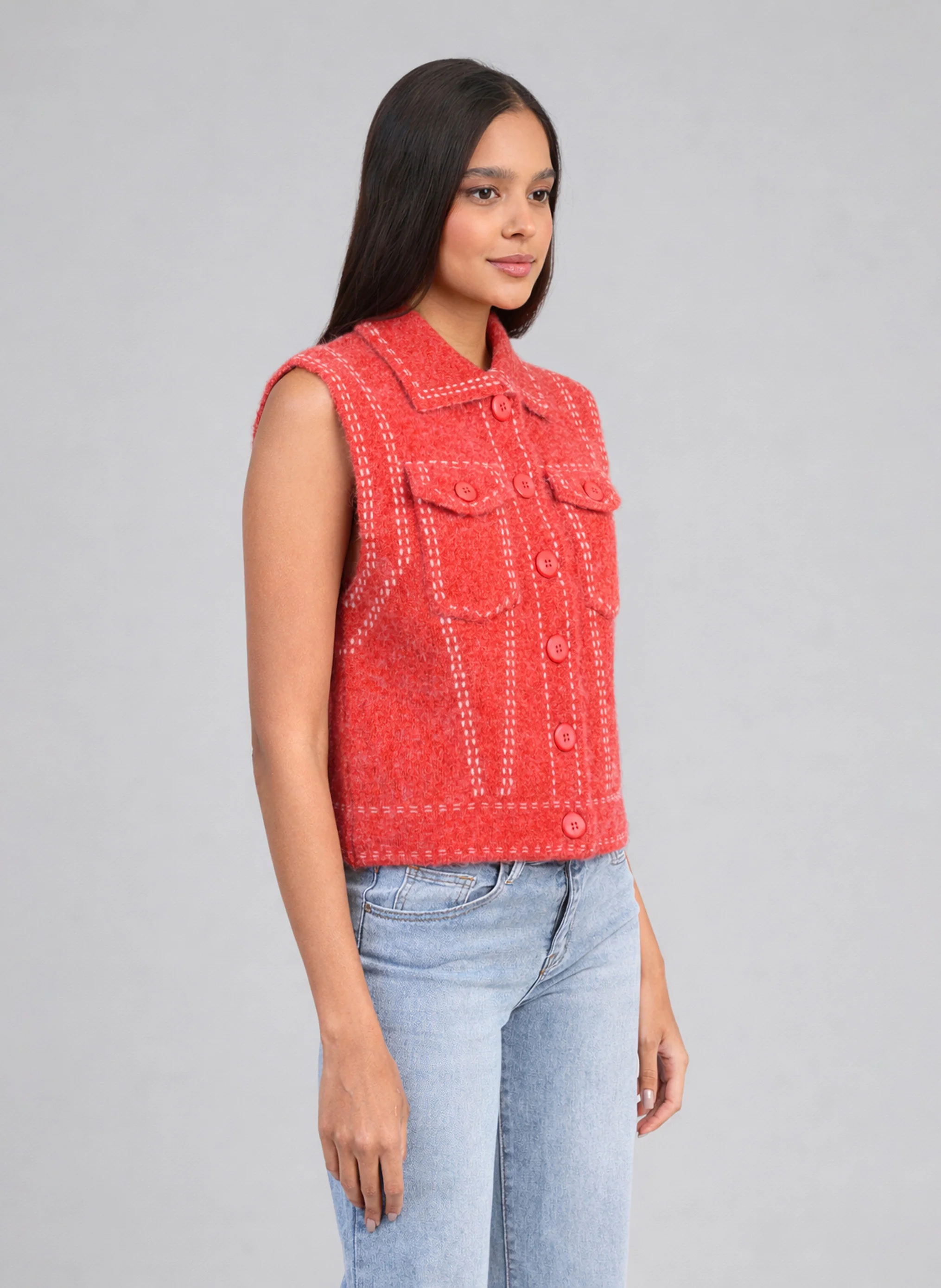 GILET LEWAYNE coquelicot - Image 3