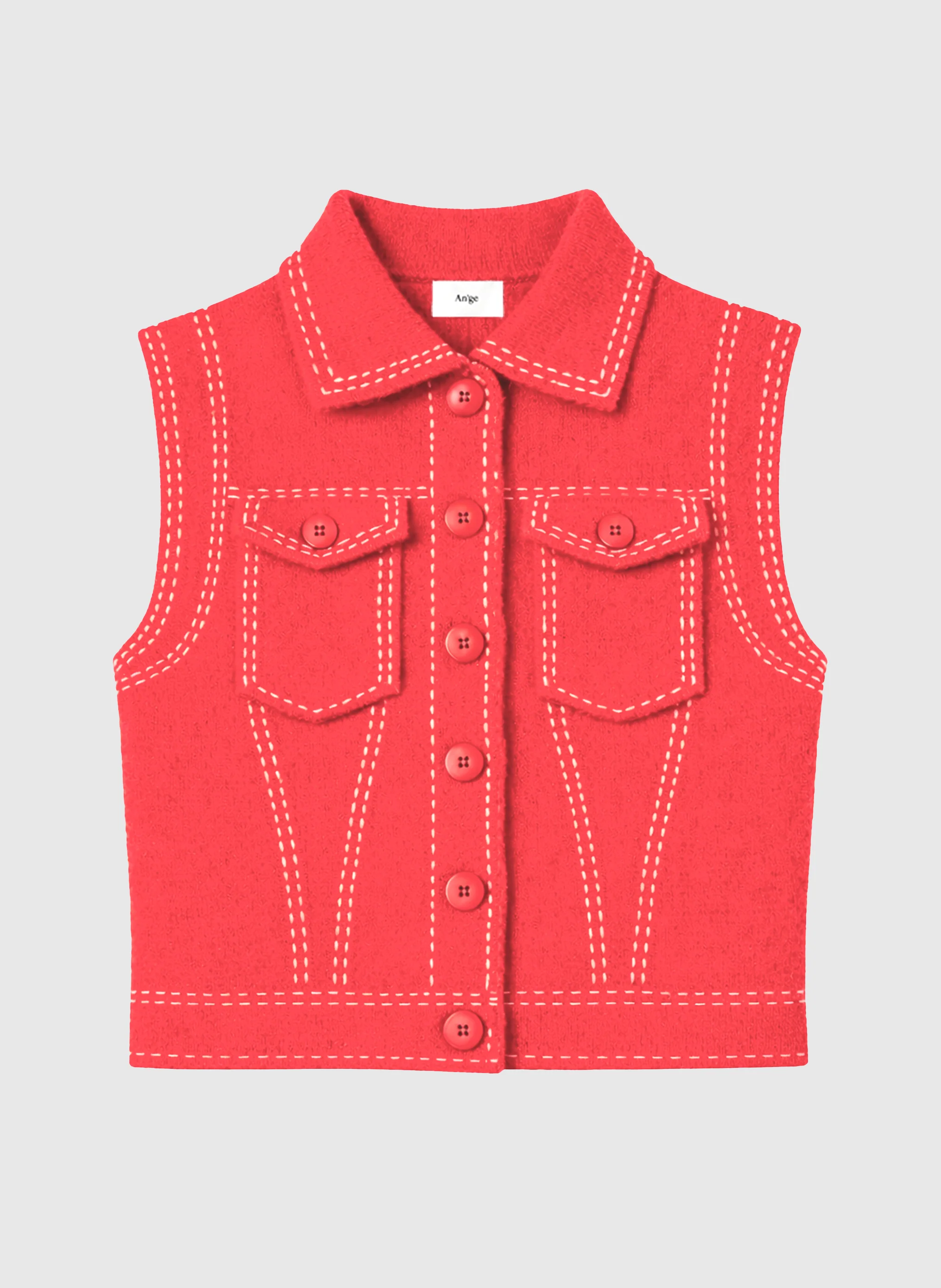 GILET LEWAYNE coquelicot - Image 5