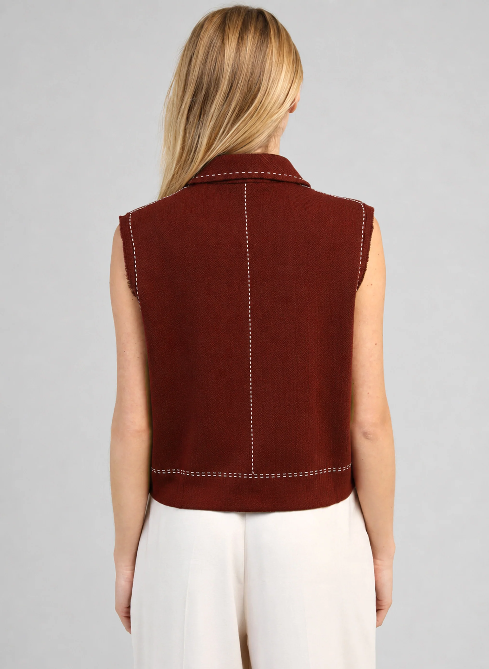 GILET LEWOODY bordeaux - Image 4