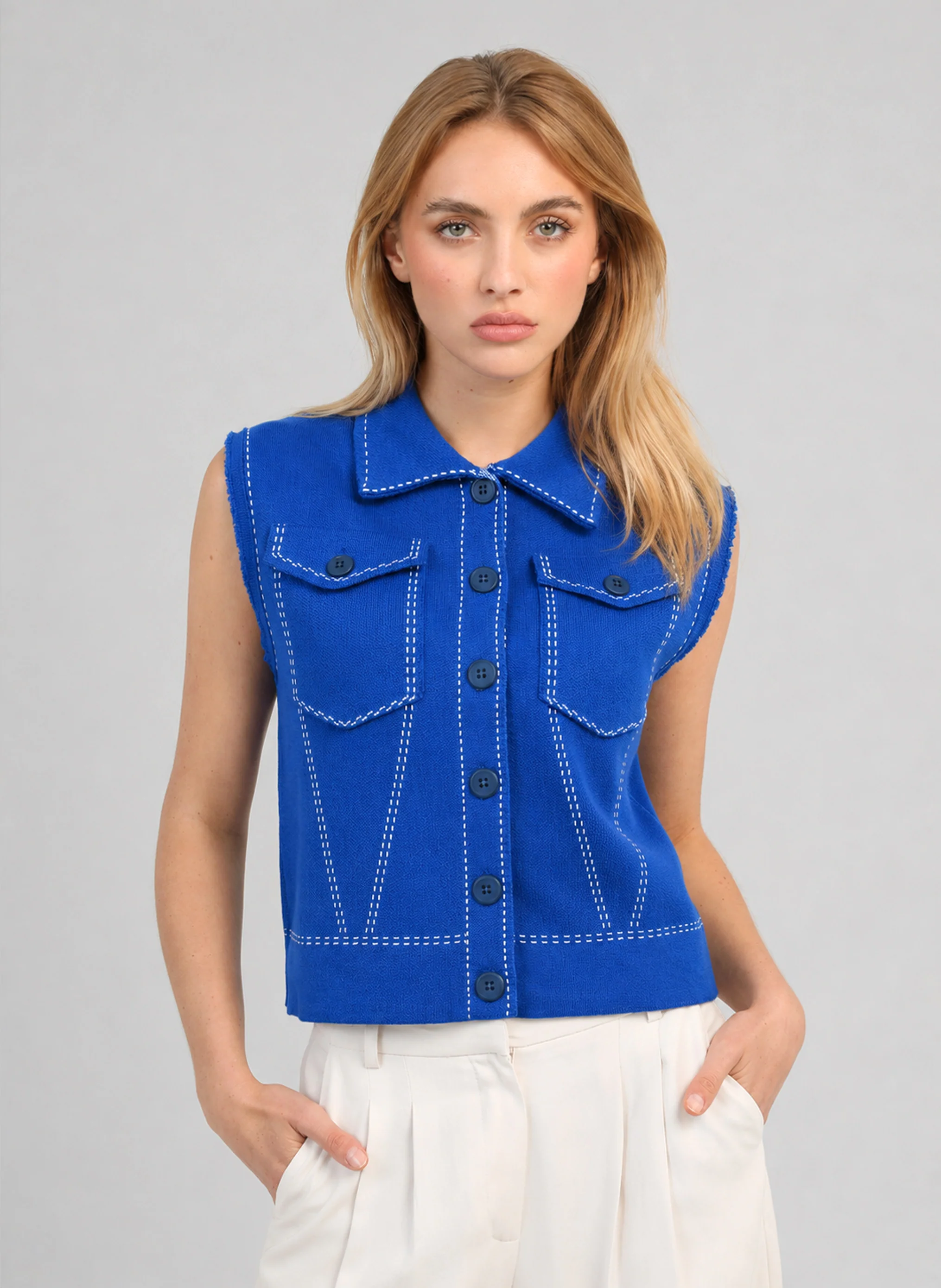 GILET LEWOODY cobalt
