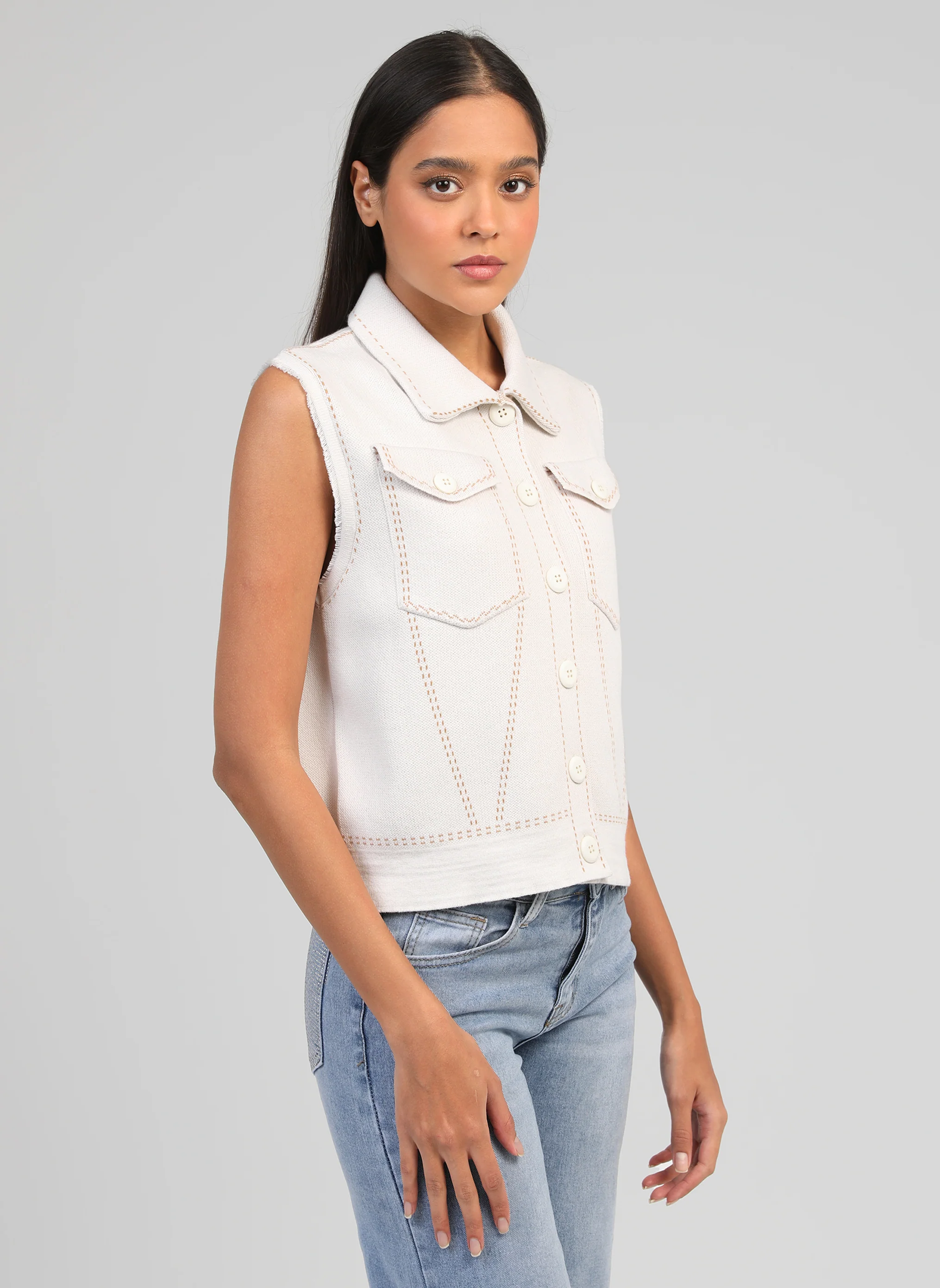 GILET LEWOODY ecru - Image 3