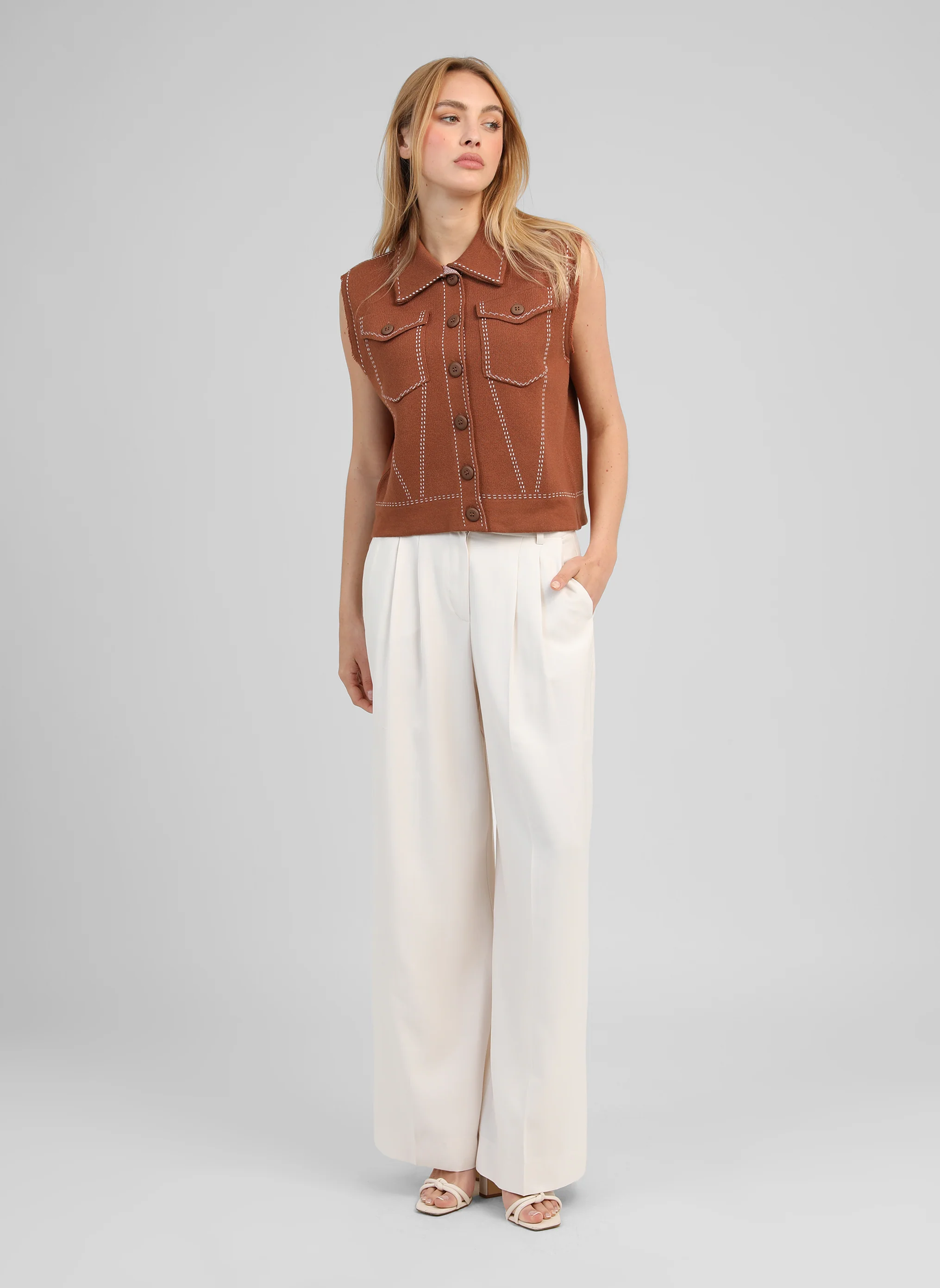 GILET LEWOODY marron - Image 3