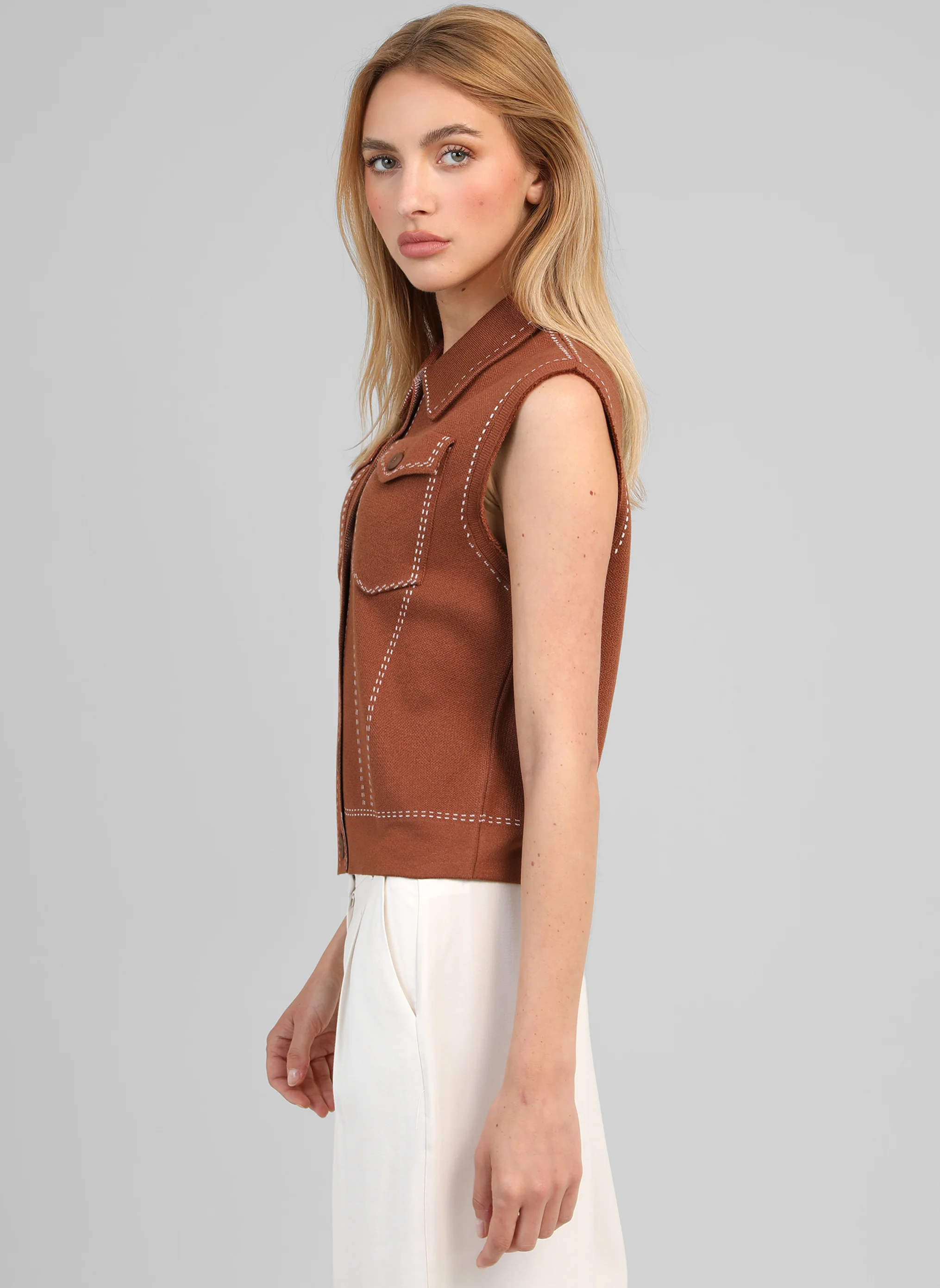 GILET LEWOODY marron - Image 4