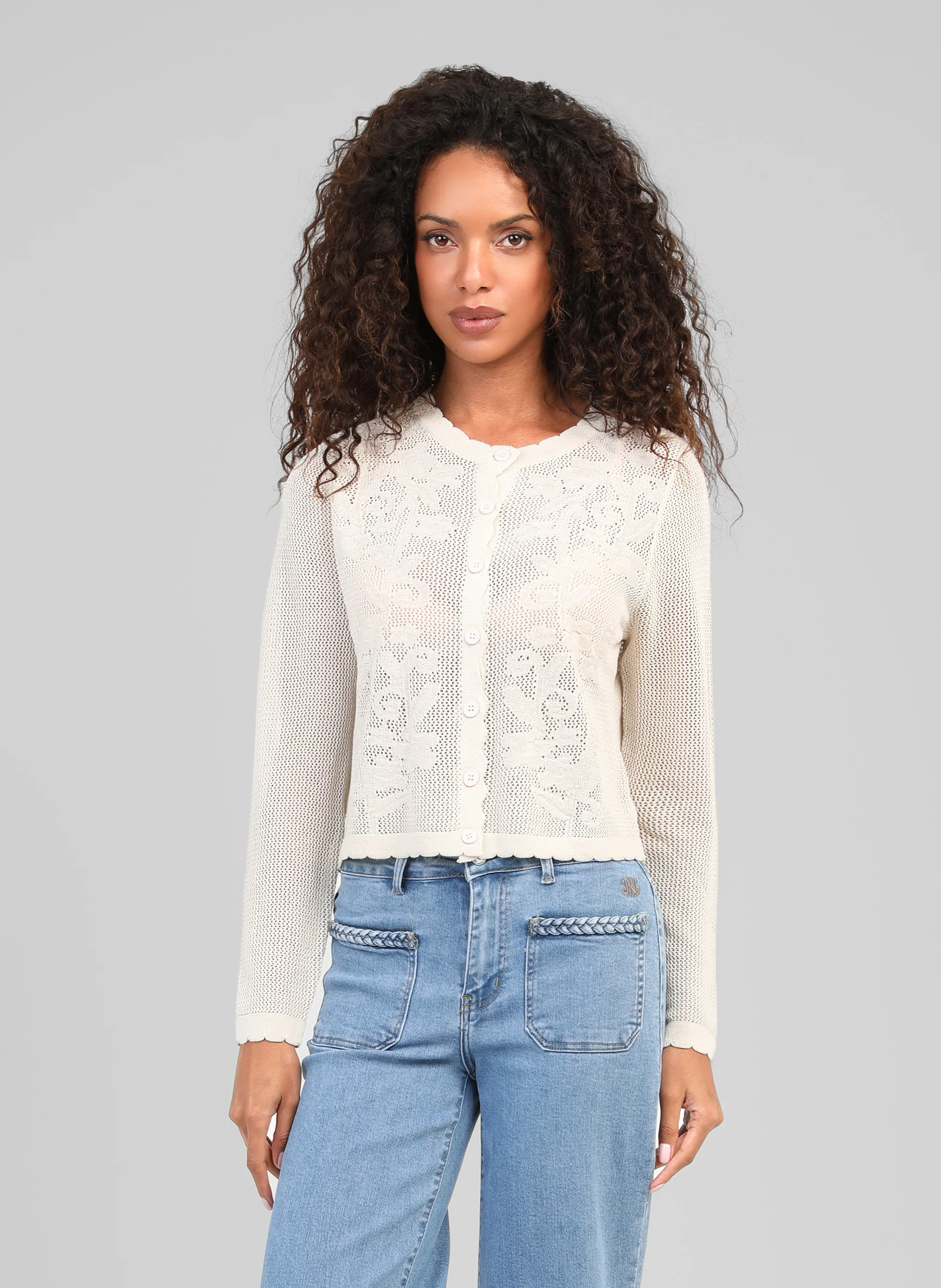 GILET NANITA ecru